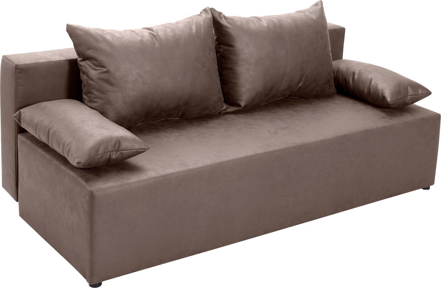 exxpo - sofa fashion Slaapbank Exxpo Tabou, Slaapbank met geweldige Opties Slaapfunctie,bedkist, naar keuze met liftbedfunctie en binnenvering