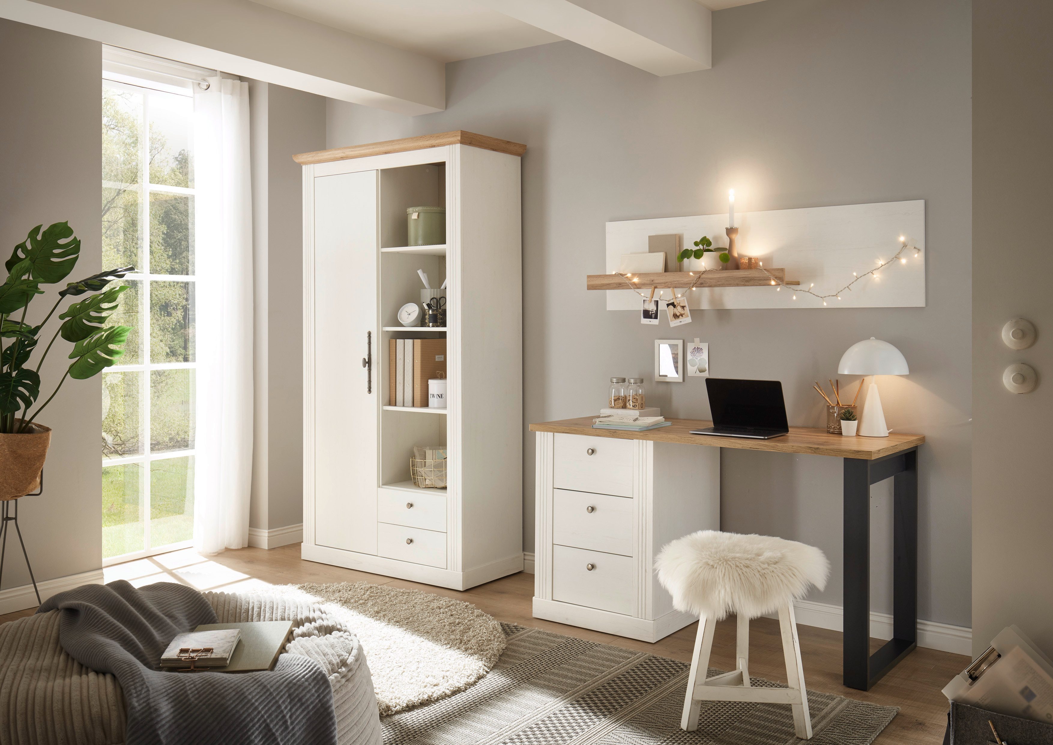 Home affaire Kantoormeubelset Westminster in romantische rustieke stijl, exclusief by otto