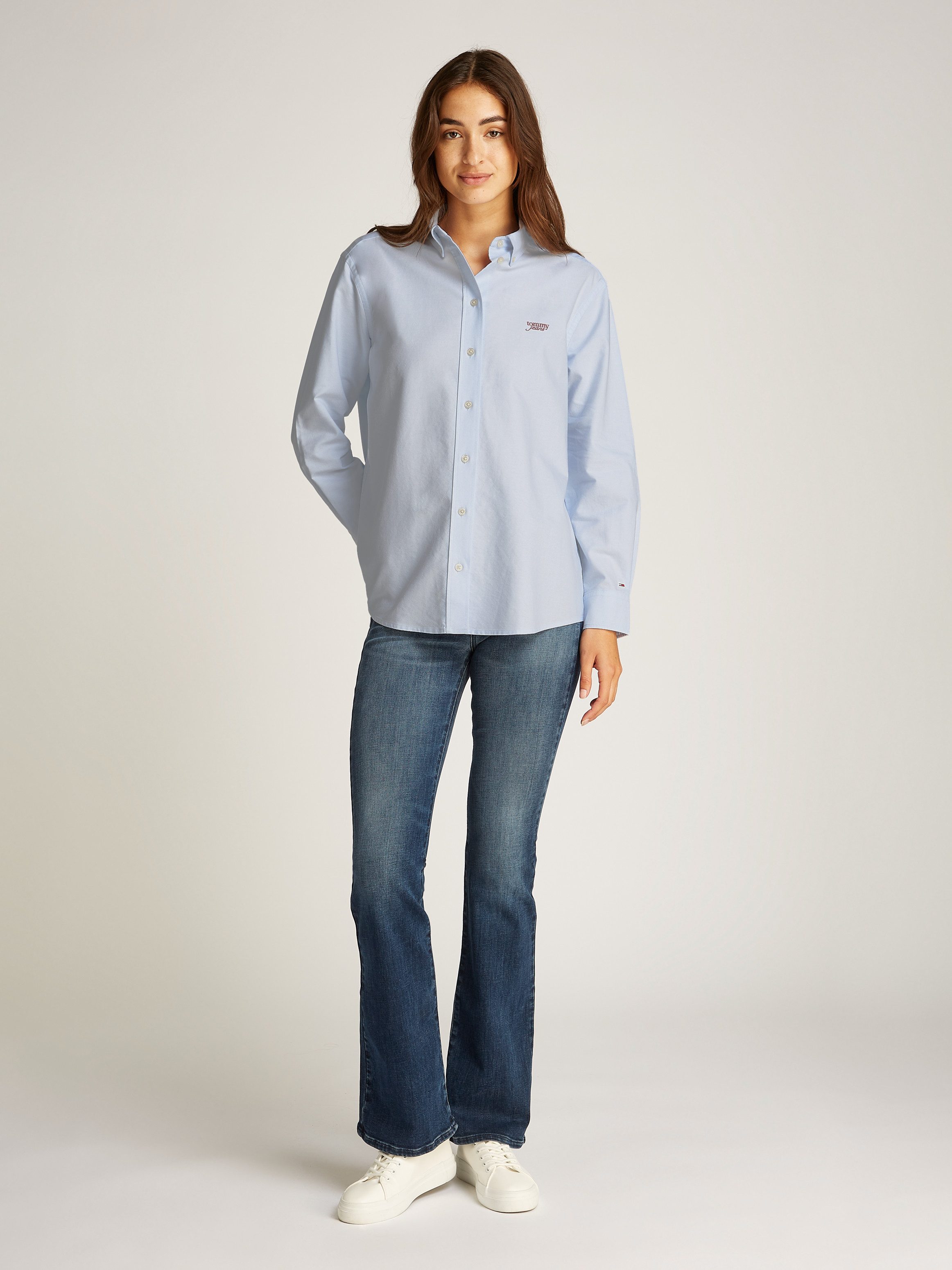 TOMMY JEANS Overhemdblouse TJW RLX SCRIPT OXFORD SHIRT