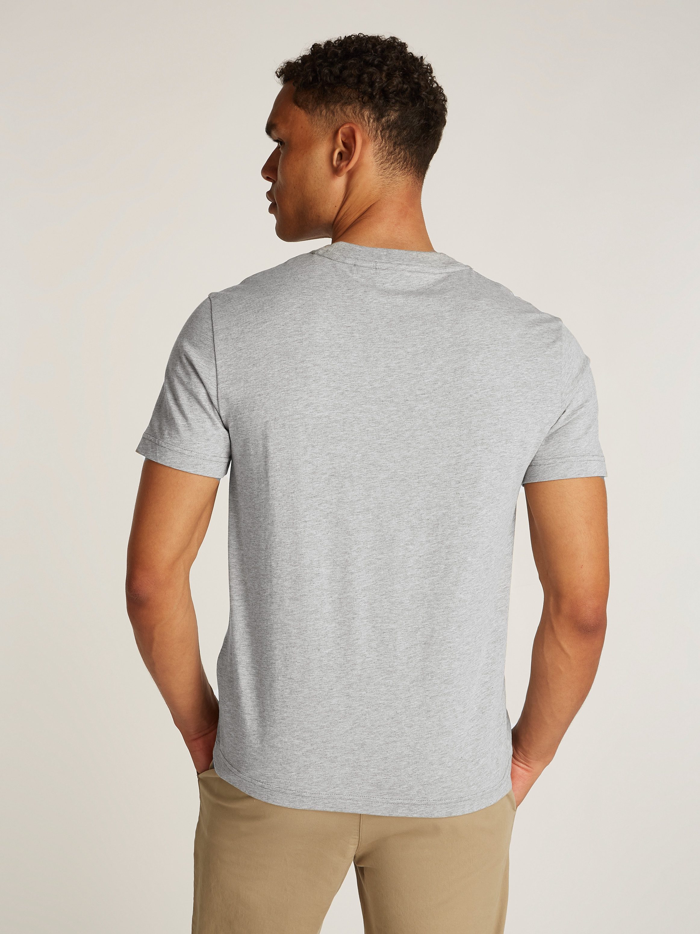 Calvin Klein Shirt met ronde hals SPLIT LINE LOGO T-SHIRT