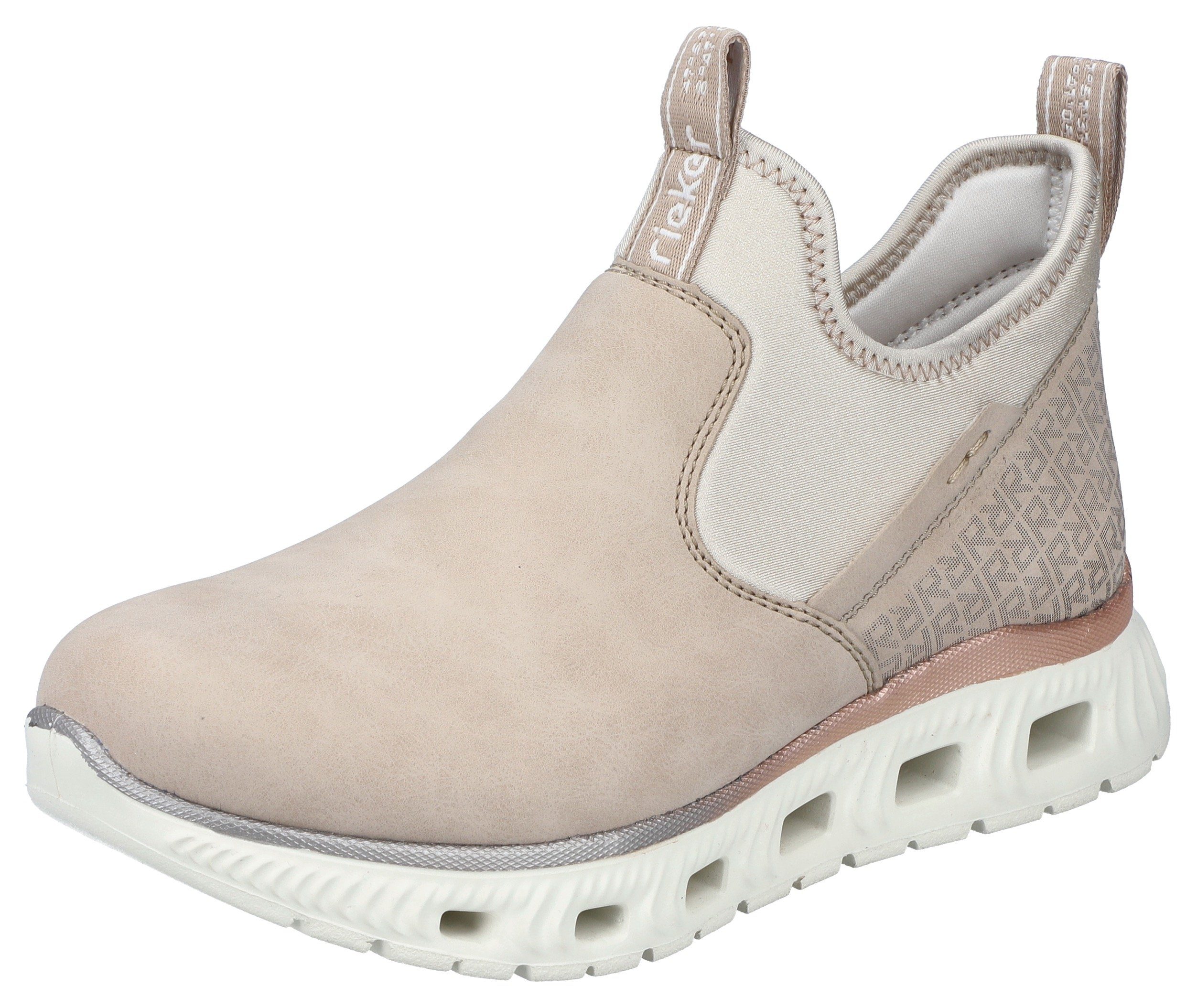 Rieker Boots zonder sluiting high-top sneakers, instaplaarzen met elastische schacht