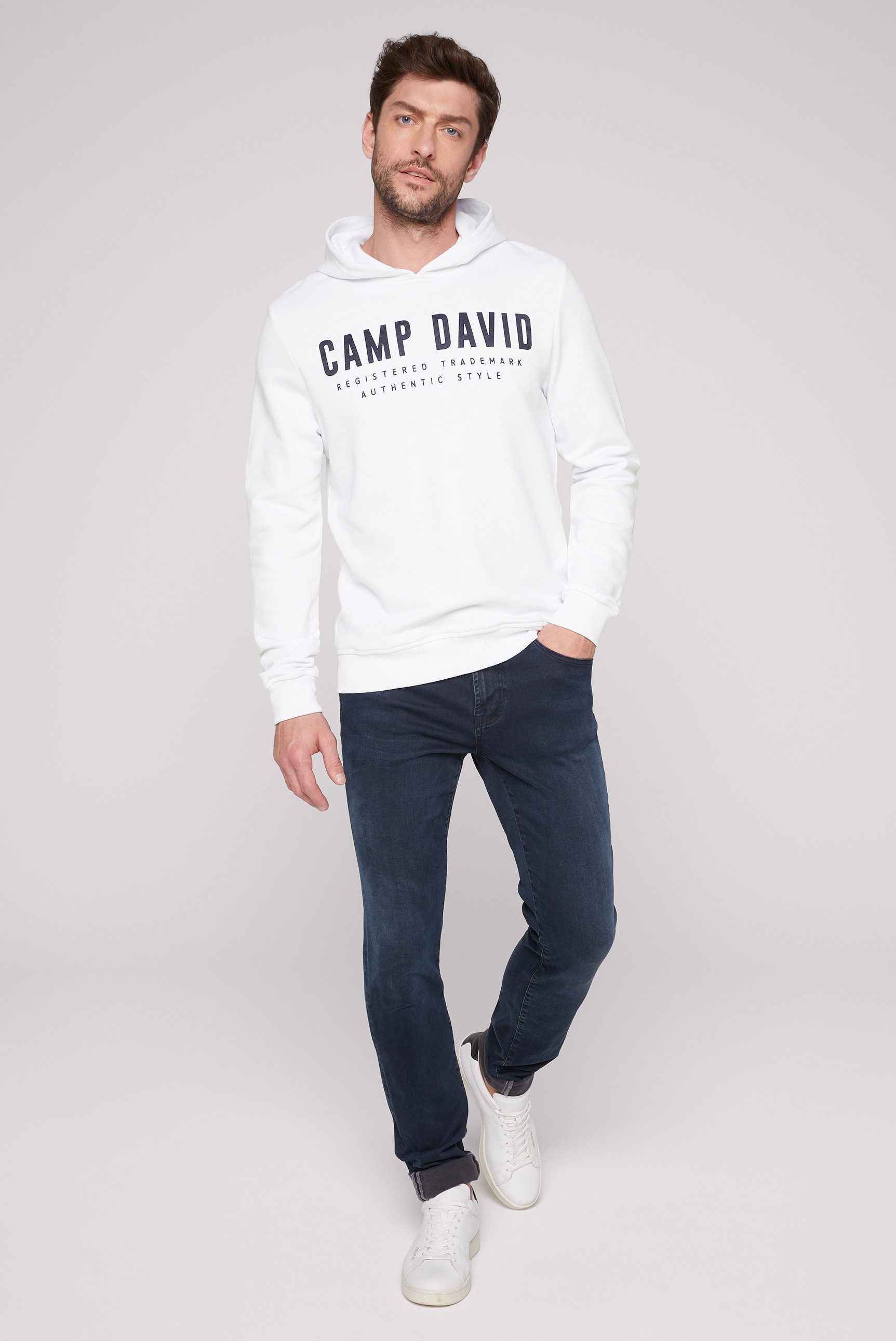 CAMP DAVID Hoodie met logoprint