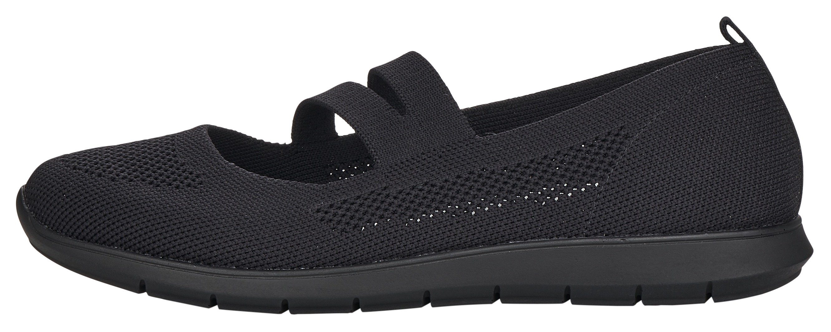 Remonte Ballerina's met riempje Slipper, instapschoen, slip-on sneaker in sportief ontwerp