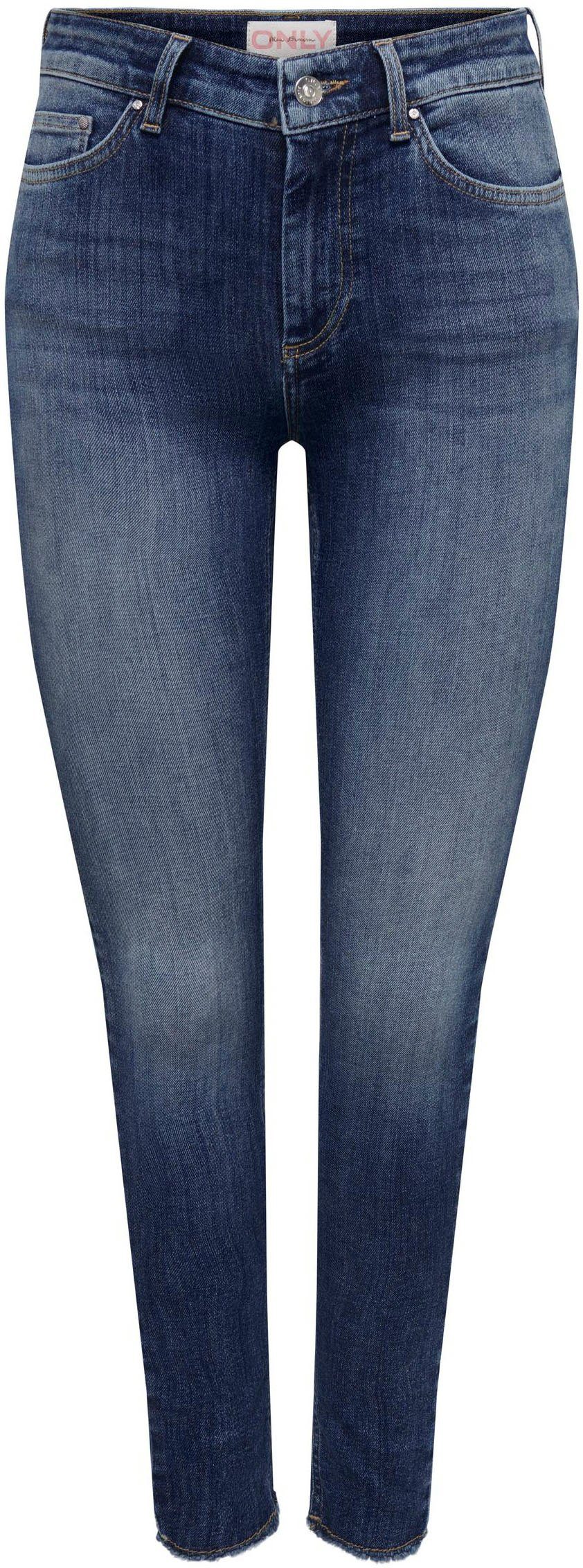 Only Ankle jeans ONLBLUSH MID SK ANK RAW DNM´