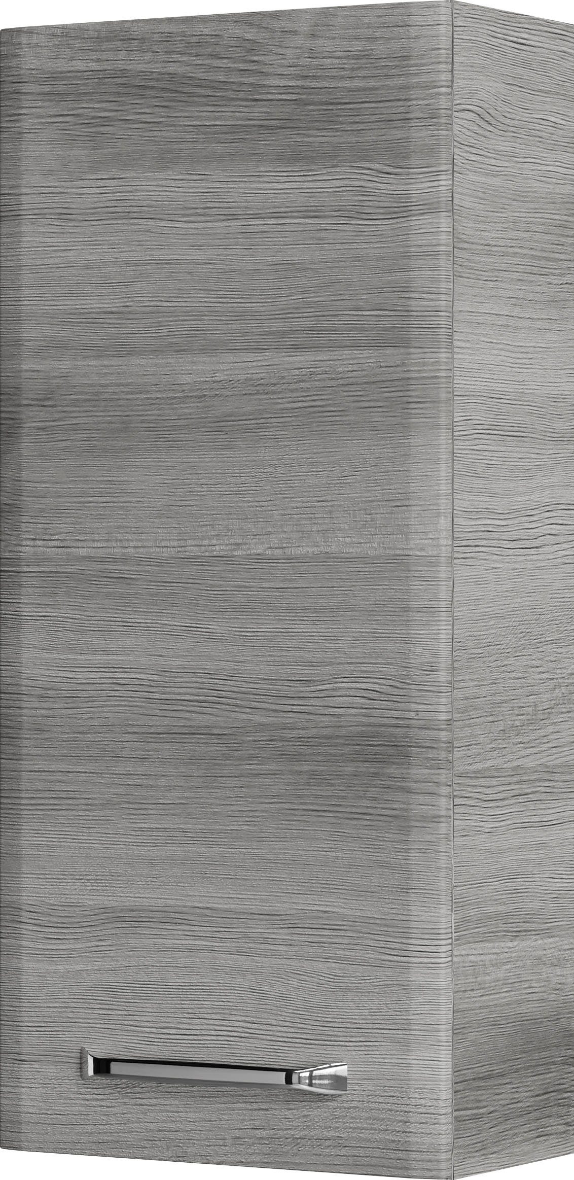 Saphir Badkamerserie Quickset 5-delig, glazen wastafel en LED-spiegelkast Hoge kast, onderkast, hangend kastje, inclusief deurdemper (6-delig)