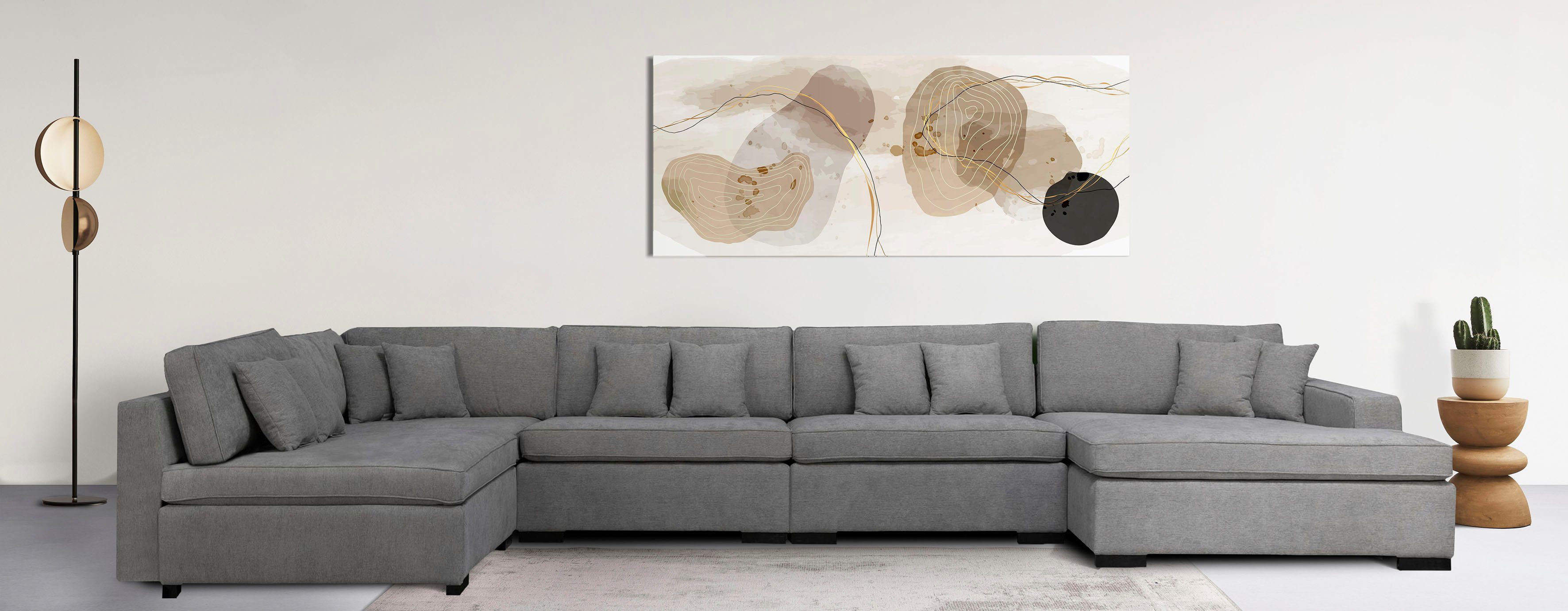 Guido Maria Kretschmer Home&Living Zithoek Skara XXL U-vorm Loungebank XXL met binnenveringsinterieur, in vele overtrekkwaliteiten