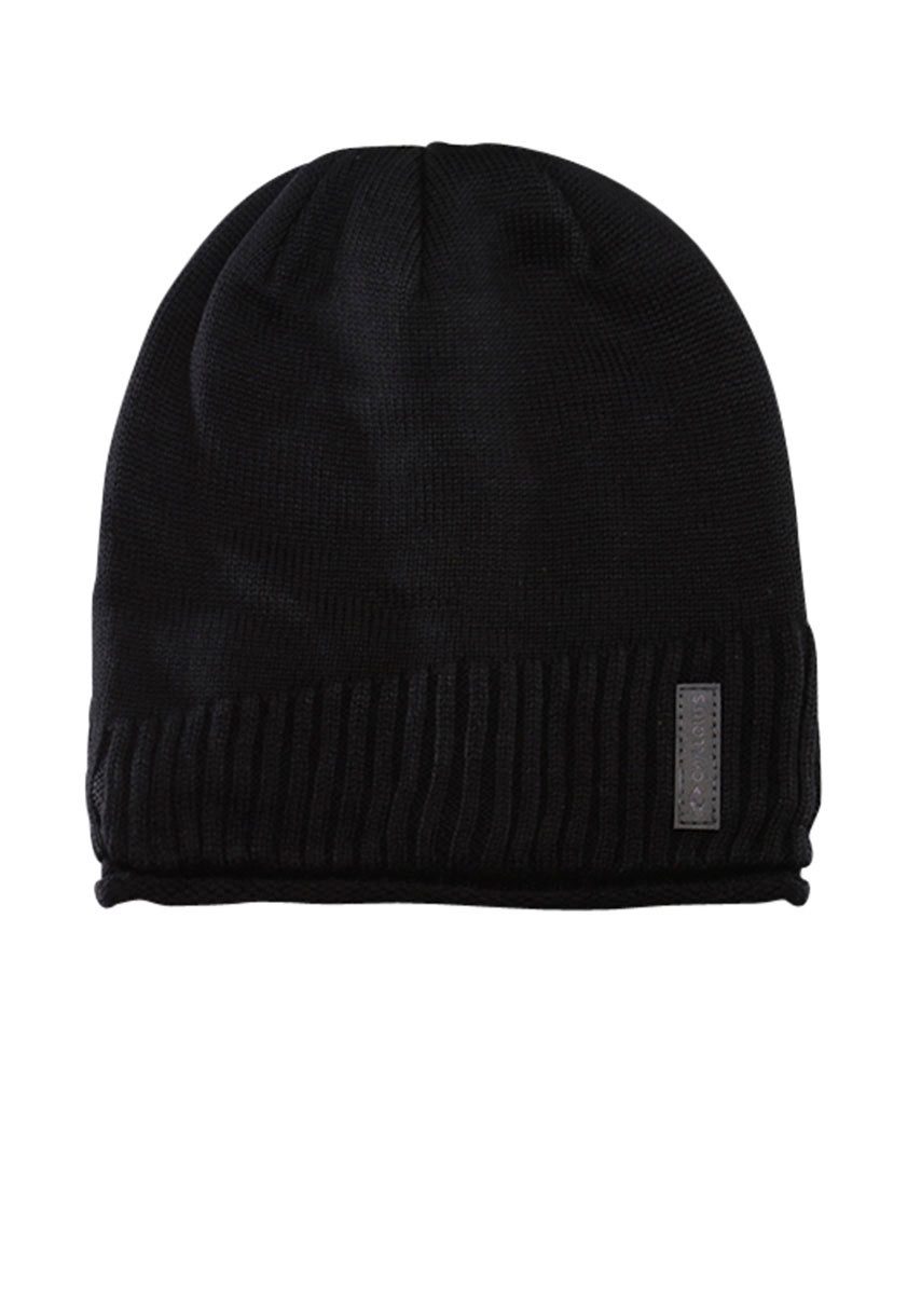chillouts Beanie Etienne Hat met een beschaafd logo-opschrift