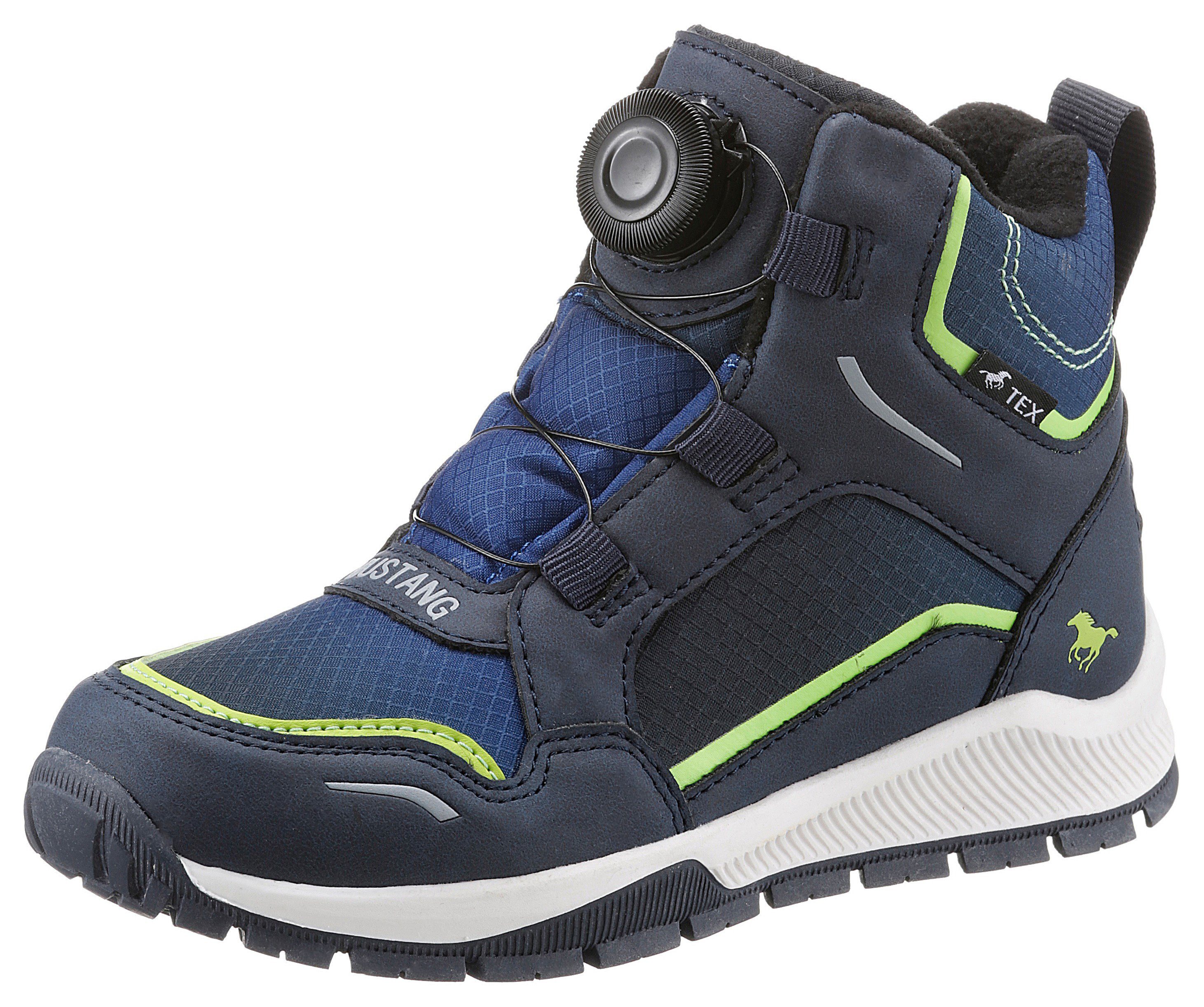 Mustang Shoes Winterlaarzen winter enkellaarsjes, snowboots met boa-snel sluiting en tex