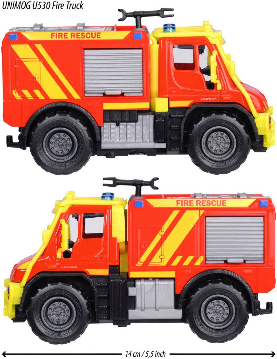 majORETTE Speelgoed-brandweer Unimog U530 Fire Truck