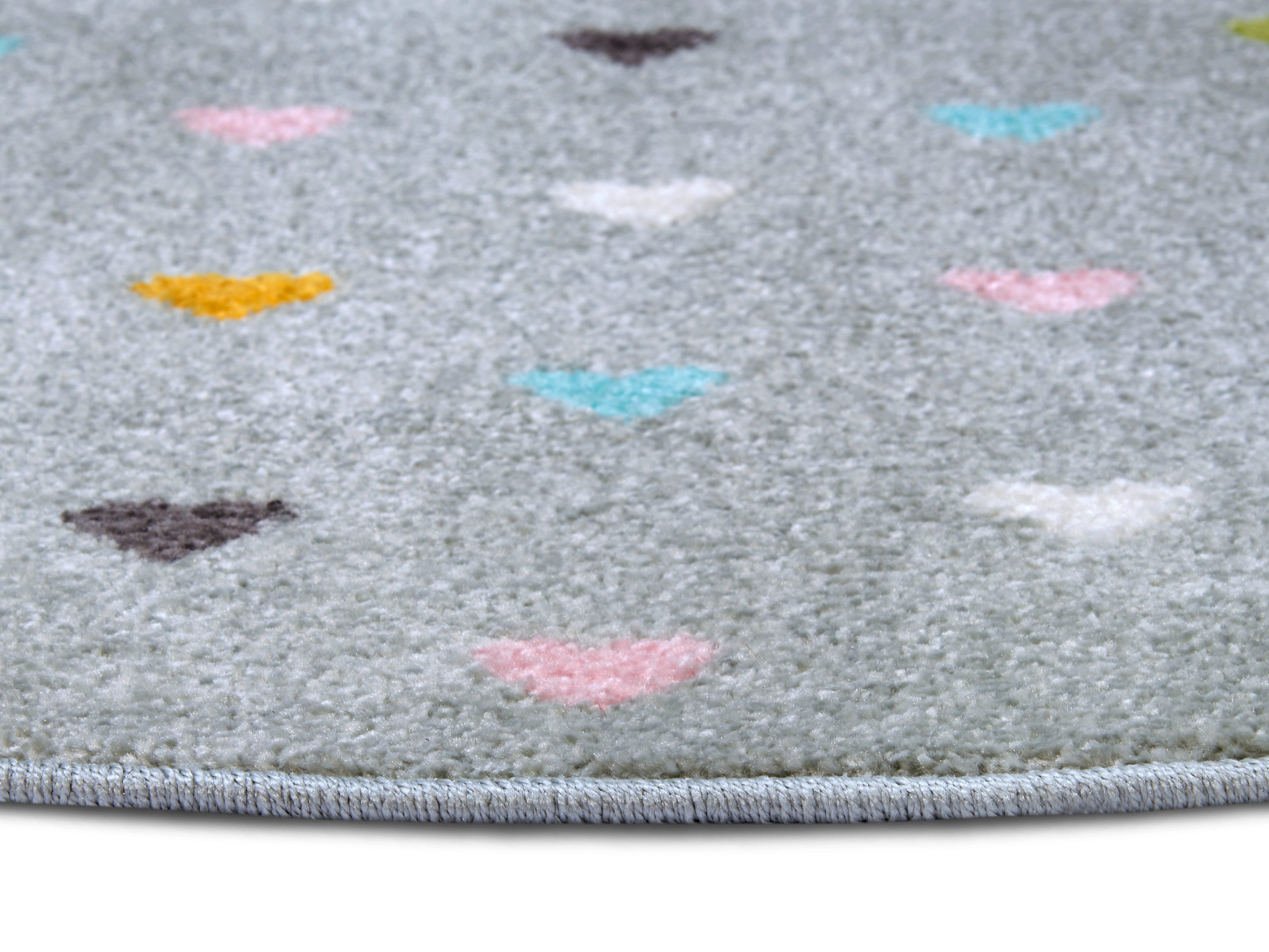 HANSE Home Kindervloerkleed Adventures Little Hearts Speeltapijt, stevig, kinderkamer, kortpolig, speelondergrond