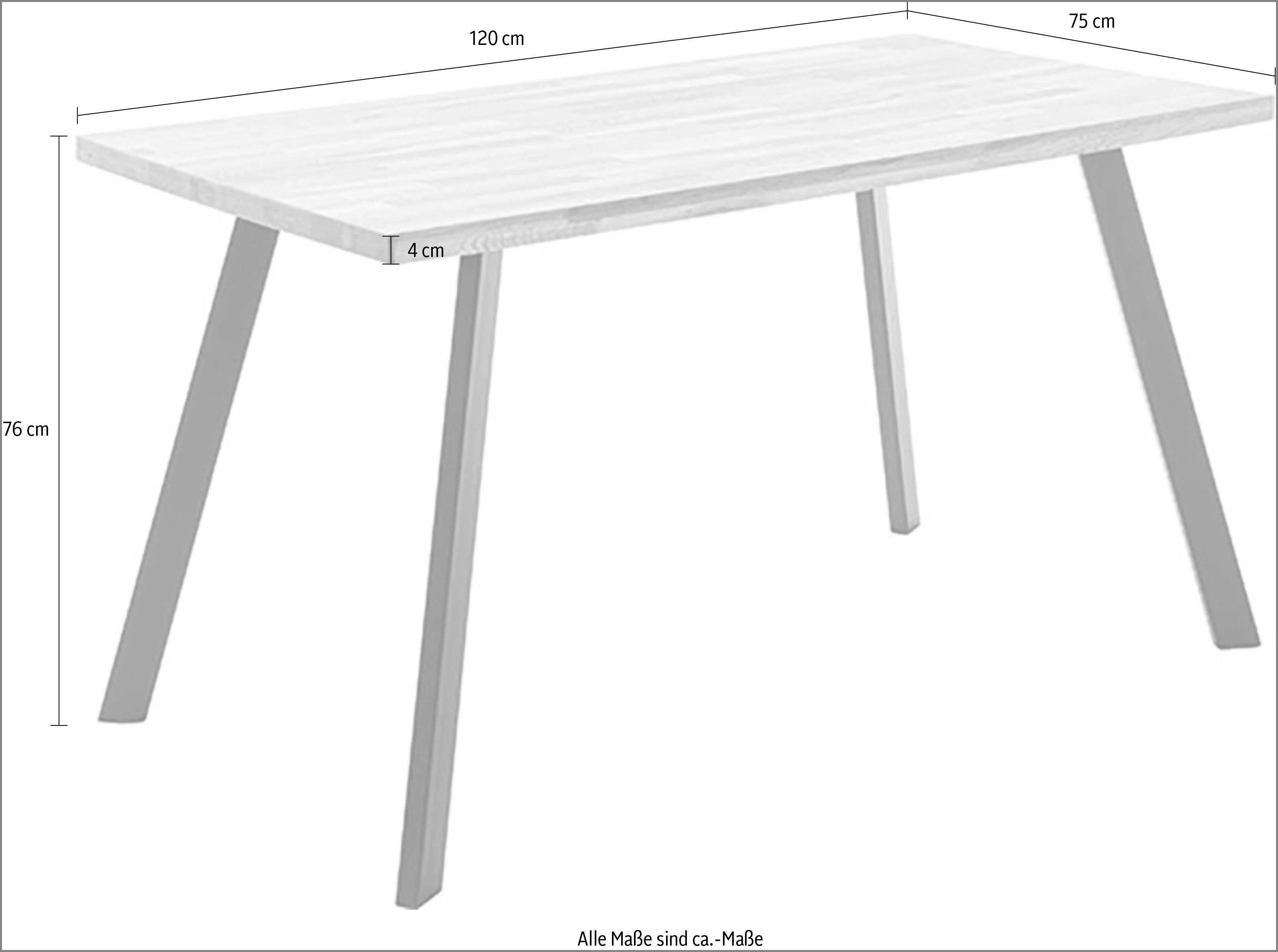 MCA living Eettafel Zeballos eettafel (1 stuk)