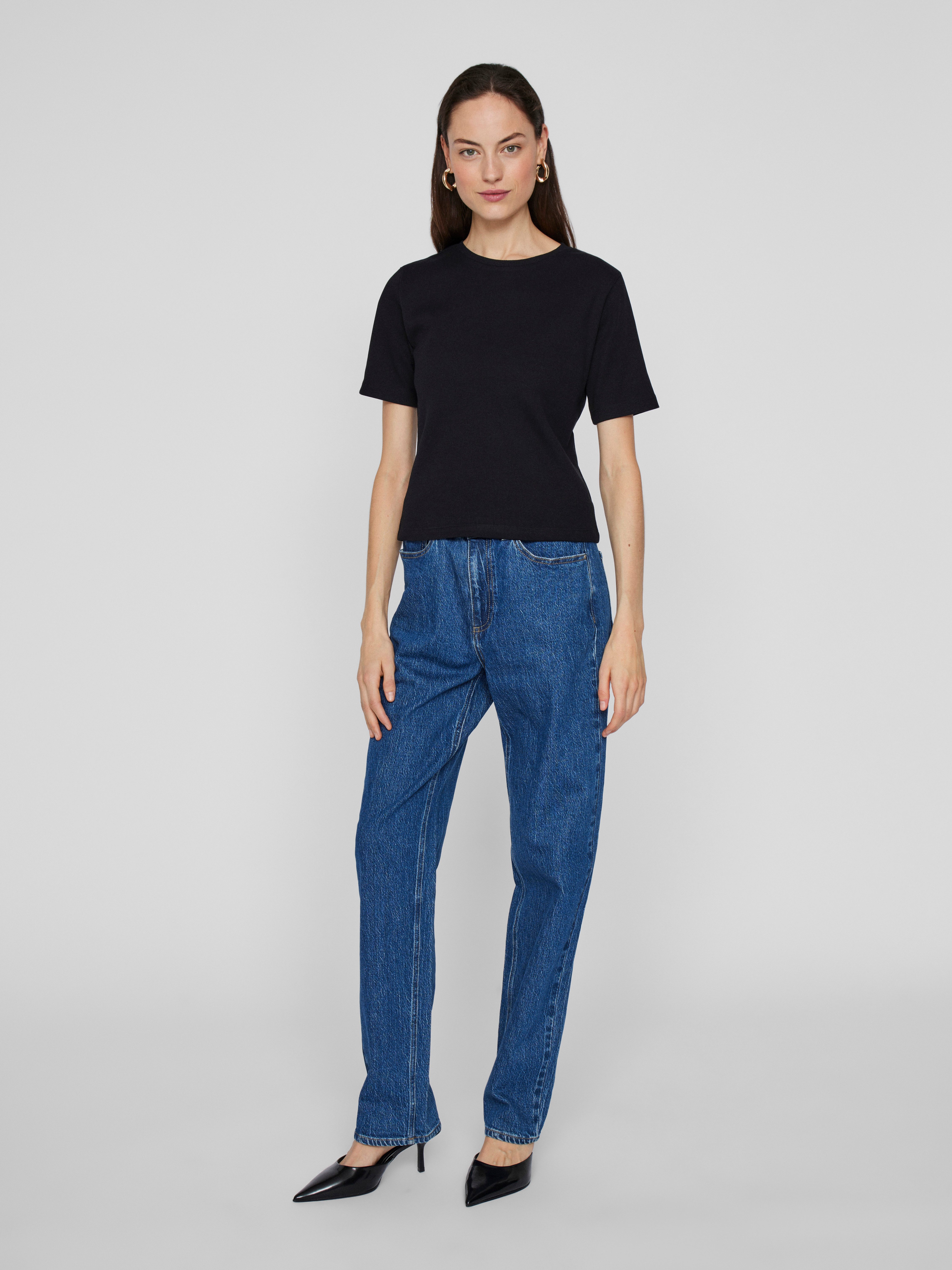 Vila Shirt met korte mouwen VISOLA S/S T-SHIRT - NOOS