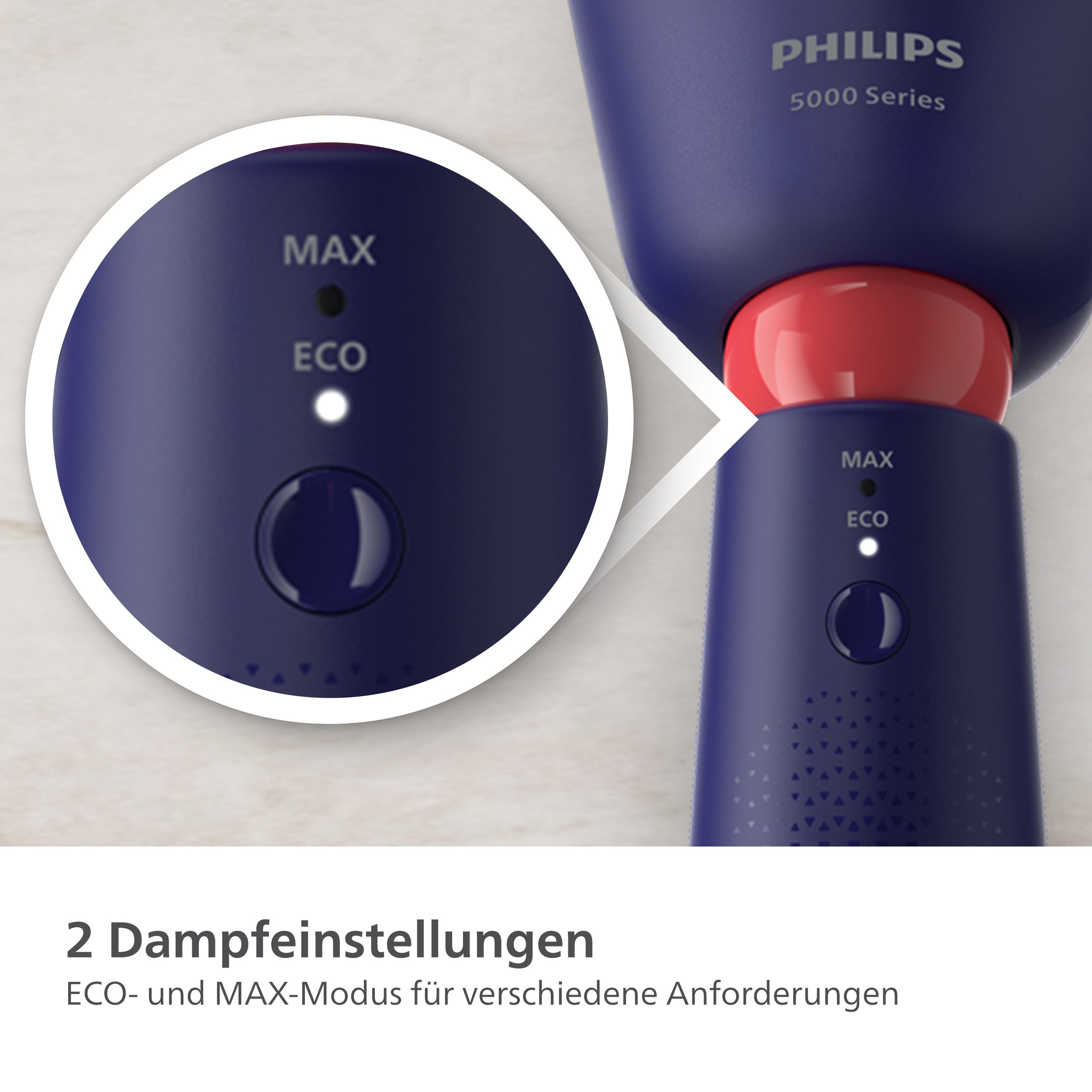 Philips Stoomborstel STH5030 "Styler", 120 ml en 200 ml Waterreservoir, Metalen Plaat
