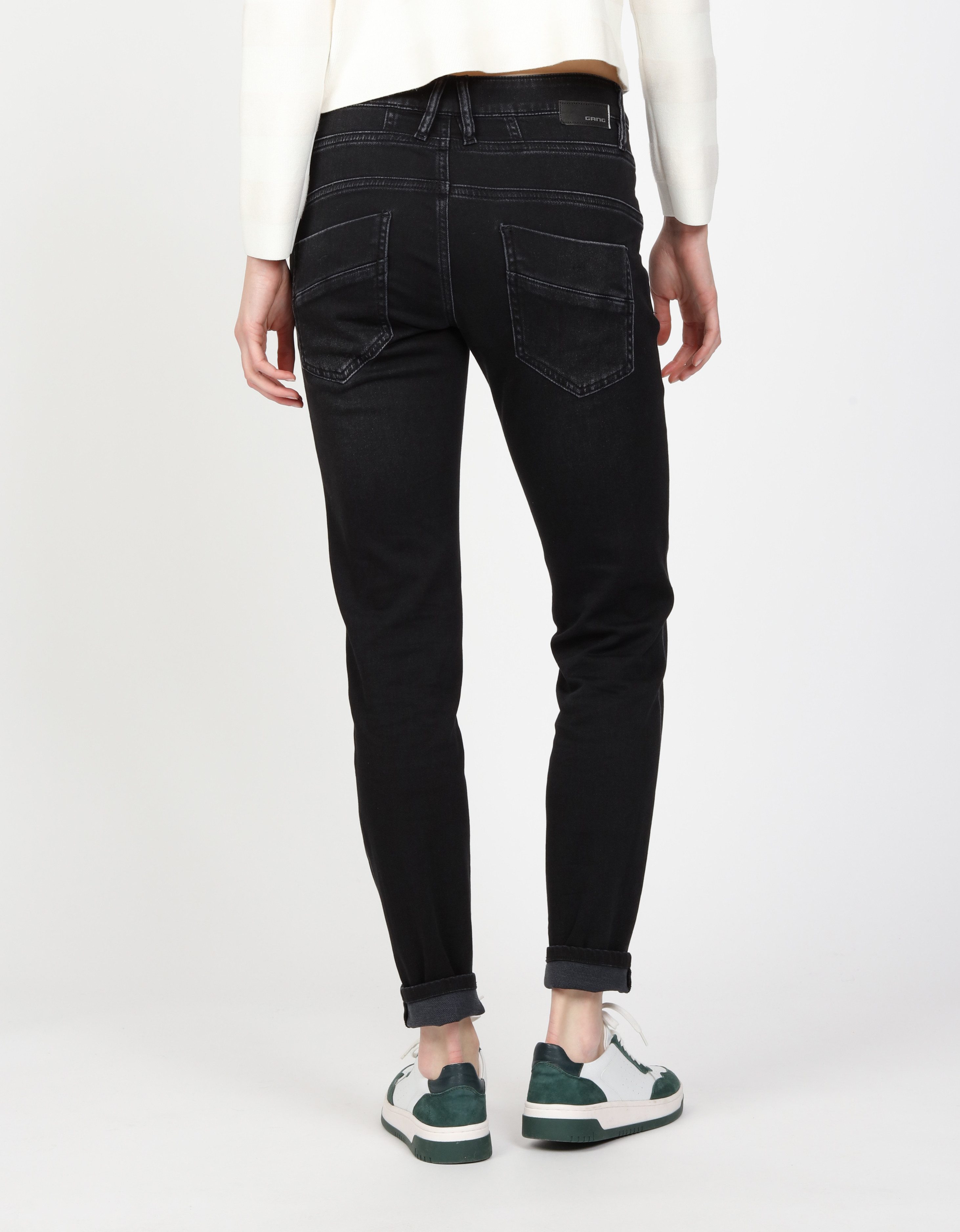 GANG Relax fit jeans 94GERDA met een bijzondere structuur