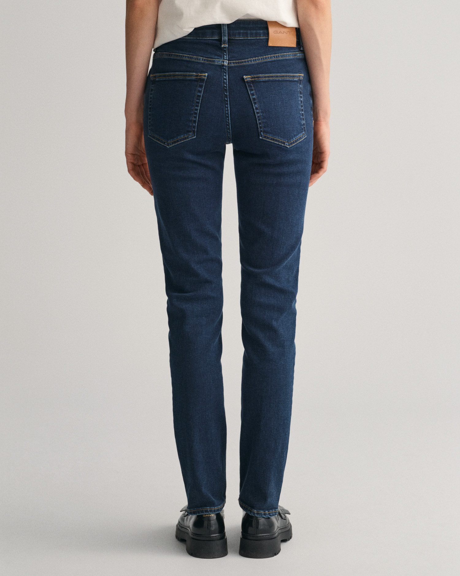 Gant Slim fit jeans SLIM SUPER STRETCH JEANS 5-pocket stijl, hoog elastisch