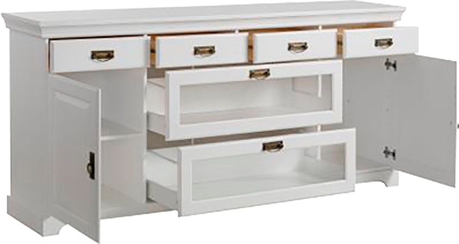Home affaire Dressoir Rügen Commode van massief dennenhout, FSC®, breedte 145 of 180 cm