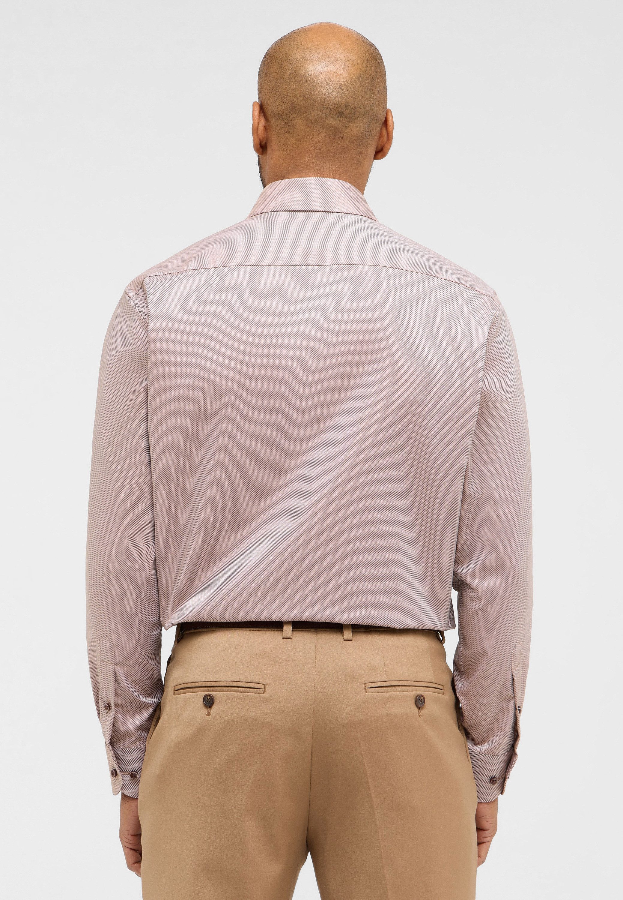 Eterna Overhemd met lange mouwen Comfort fit NON IRON (strijkvrij)