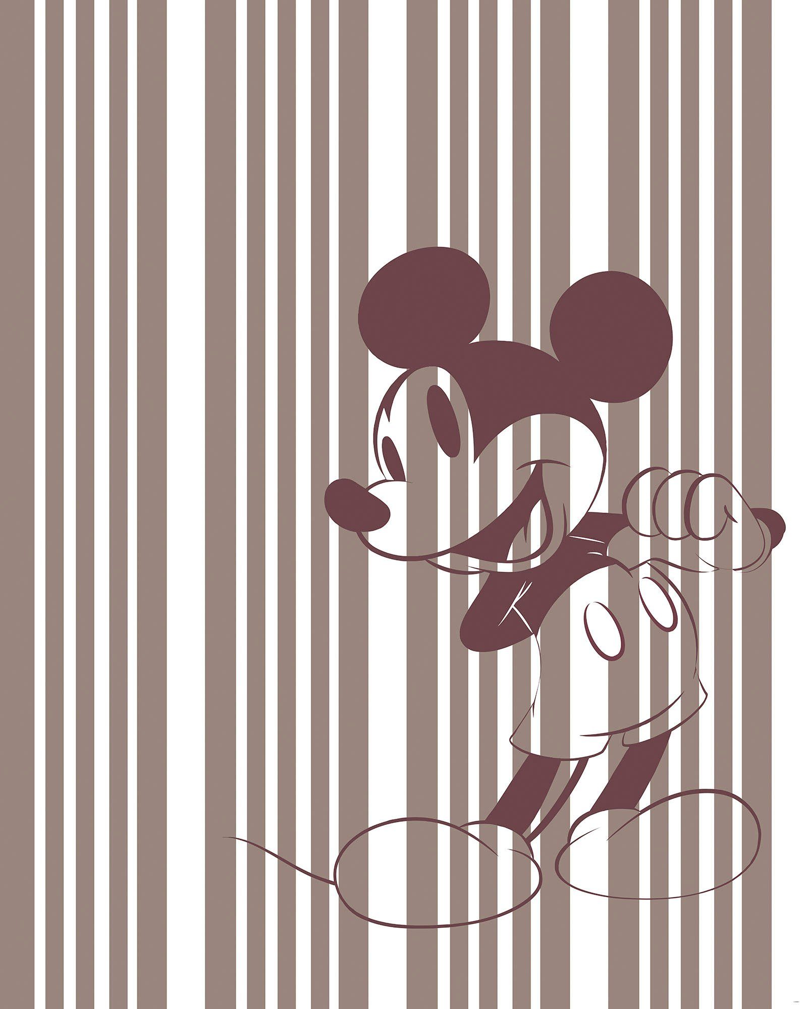 komar vliesbehang mickey tone-on-tone 200 x 250 cm (breedte x hoogte) (1 stuk) multicolor