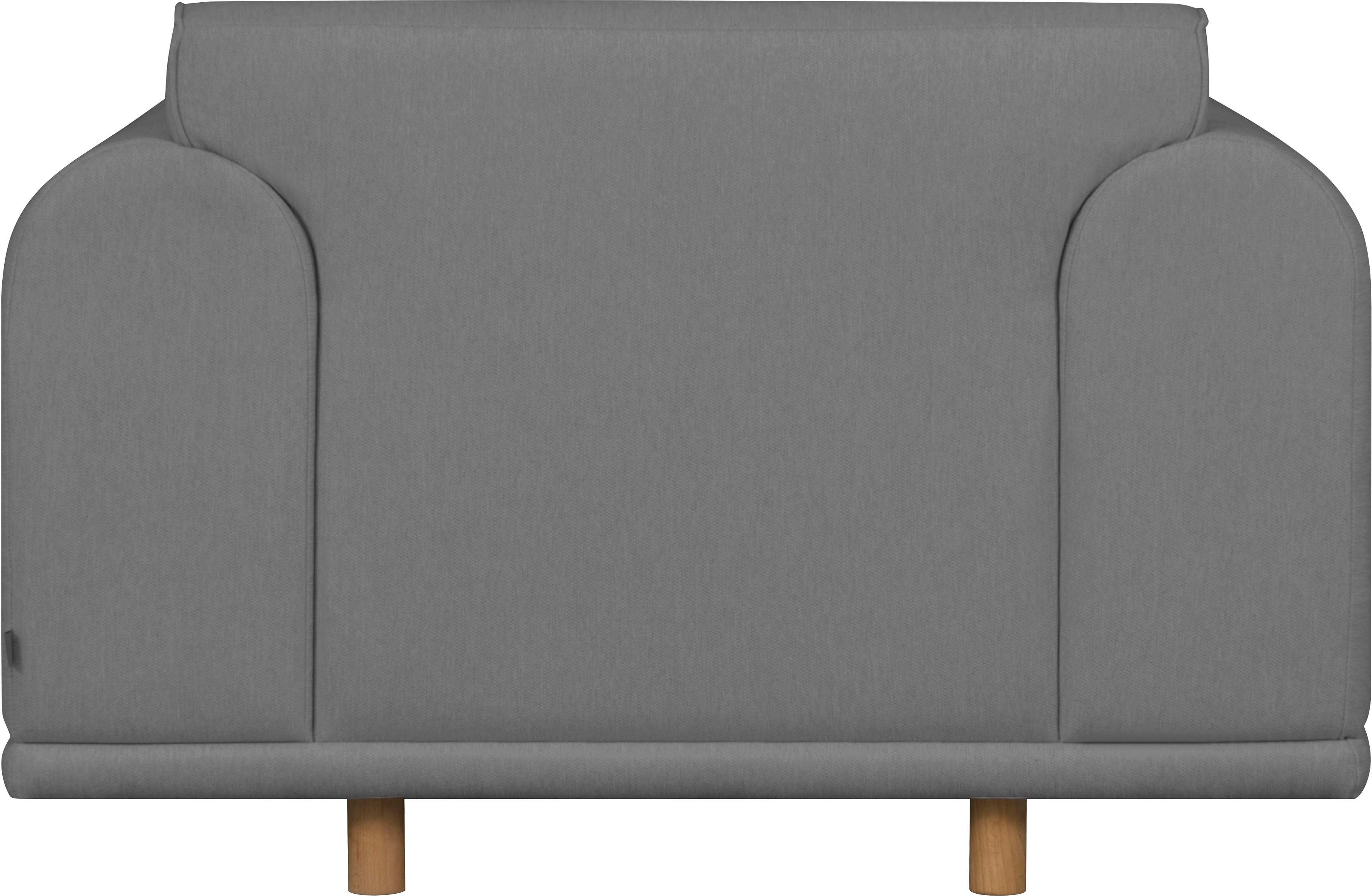 andas Loveseat Maroon stoel in een scandinavisch design, met losse kussens (set)