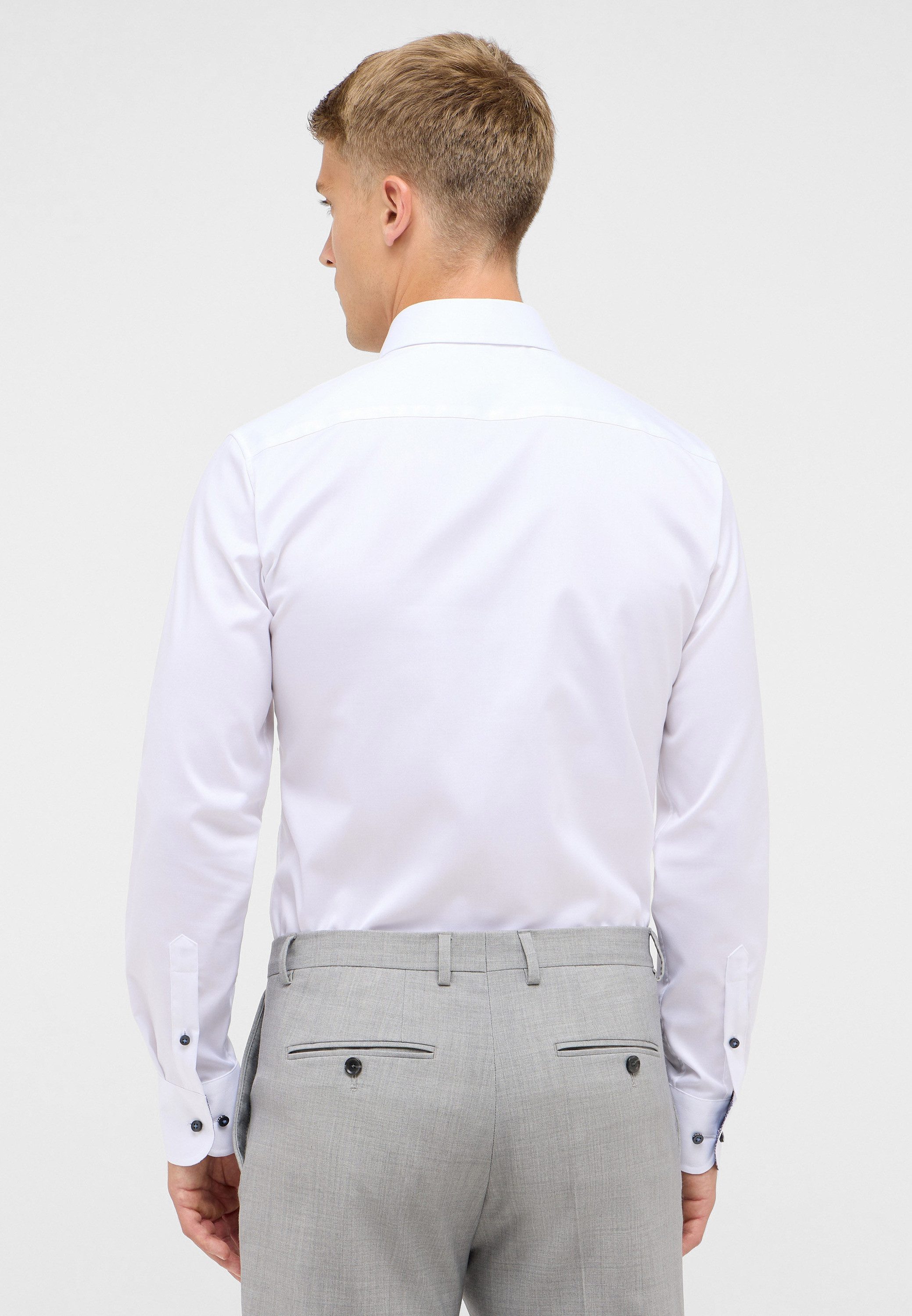 Eterna Overhemd met lange mouwen Slim fit NON IRON (strijkvrij)