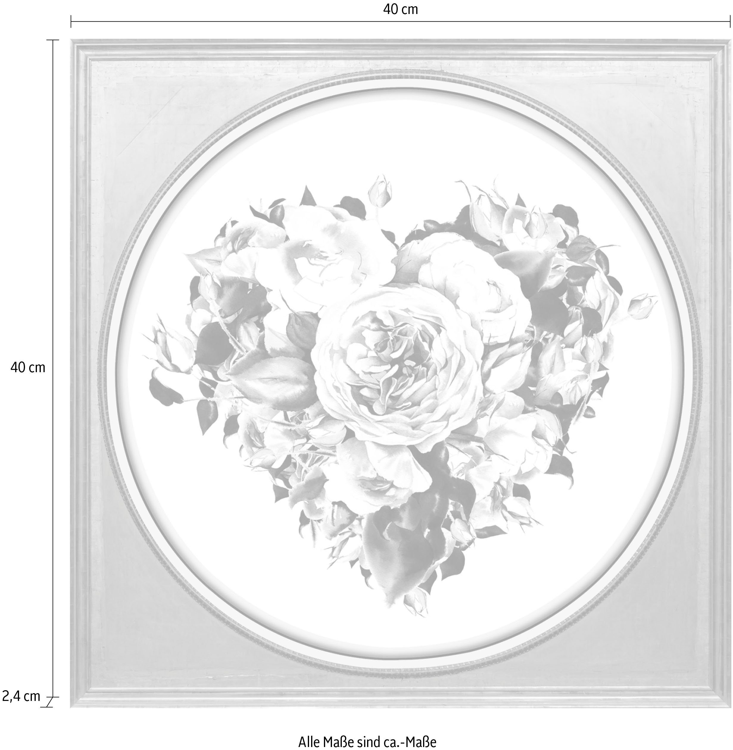 queence Artprint op acrylglas Bloemen Fine Art-print in galeriekwaliteit