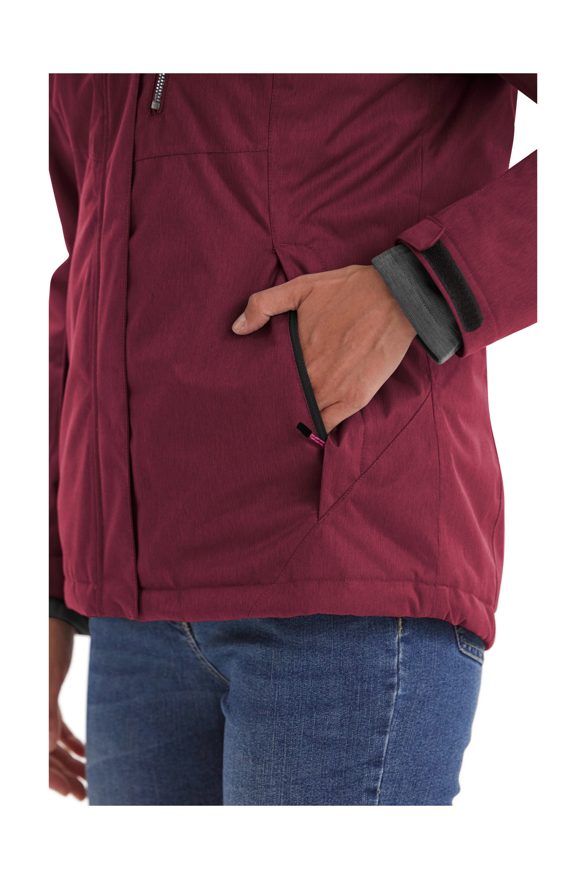 Killtec Outdoorjack Nira Water- en winddichte jas, ademend, afneembare capuchon