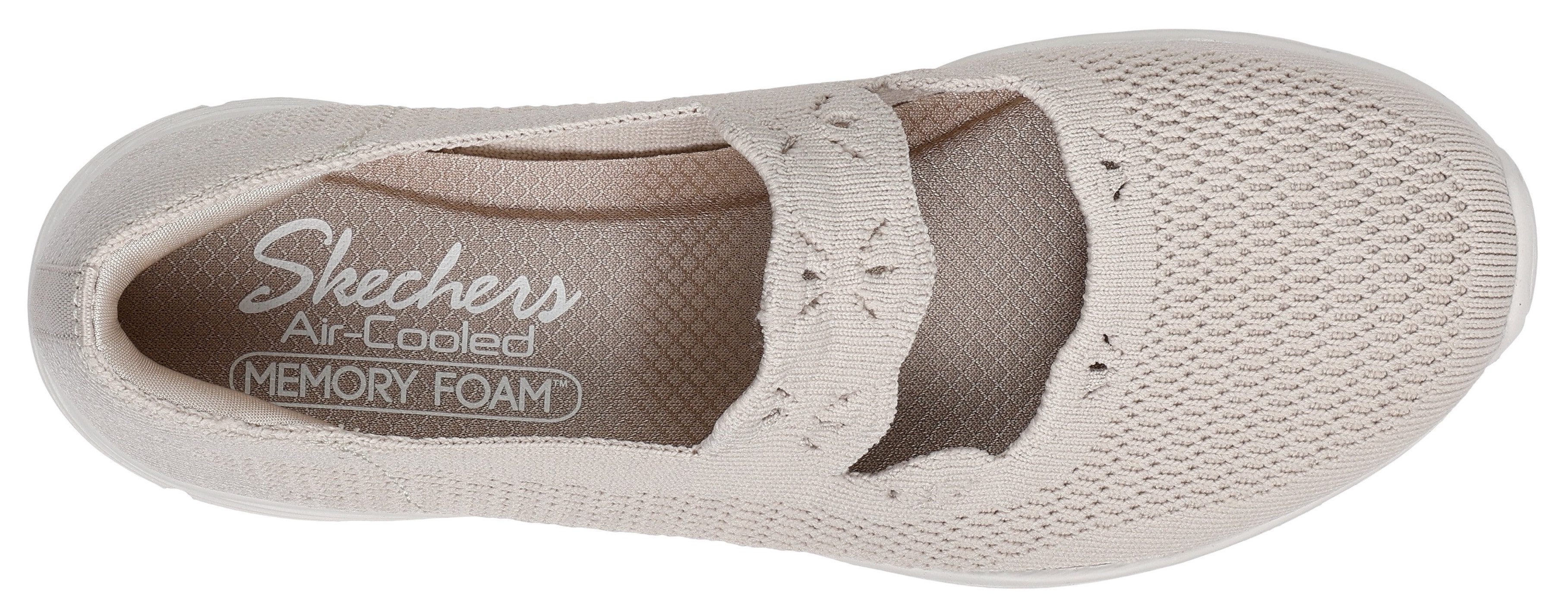 Skechers Slip-on sneakers SEAGER-CUTE N' COY , mary-jane, klittenbandschoen met memory foam