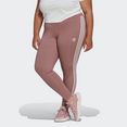 adidas originals legging adicolor classics 3-stripes – grote maten roze