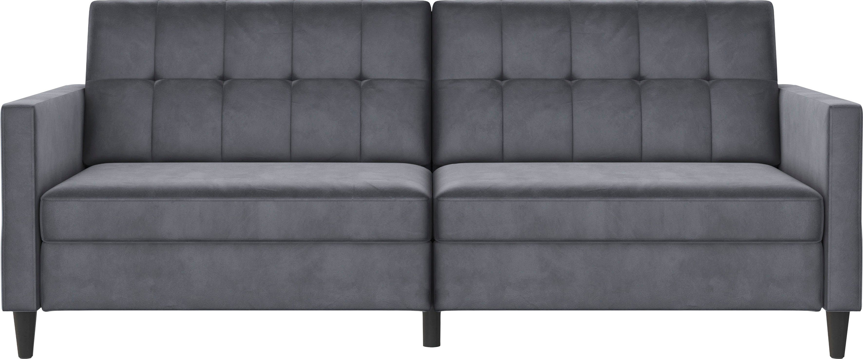 Dorel Home 3-zitsbank Hartford II Slaapfunctie, rugleuning 2-delig, 3-voudig verstelbaar, zithoogte 43 cm