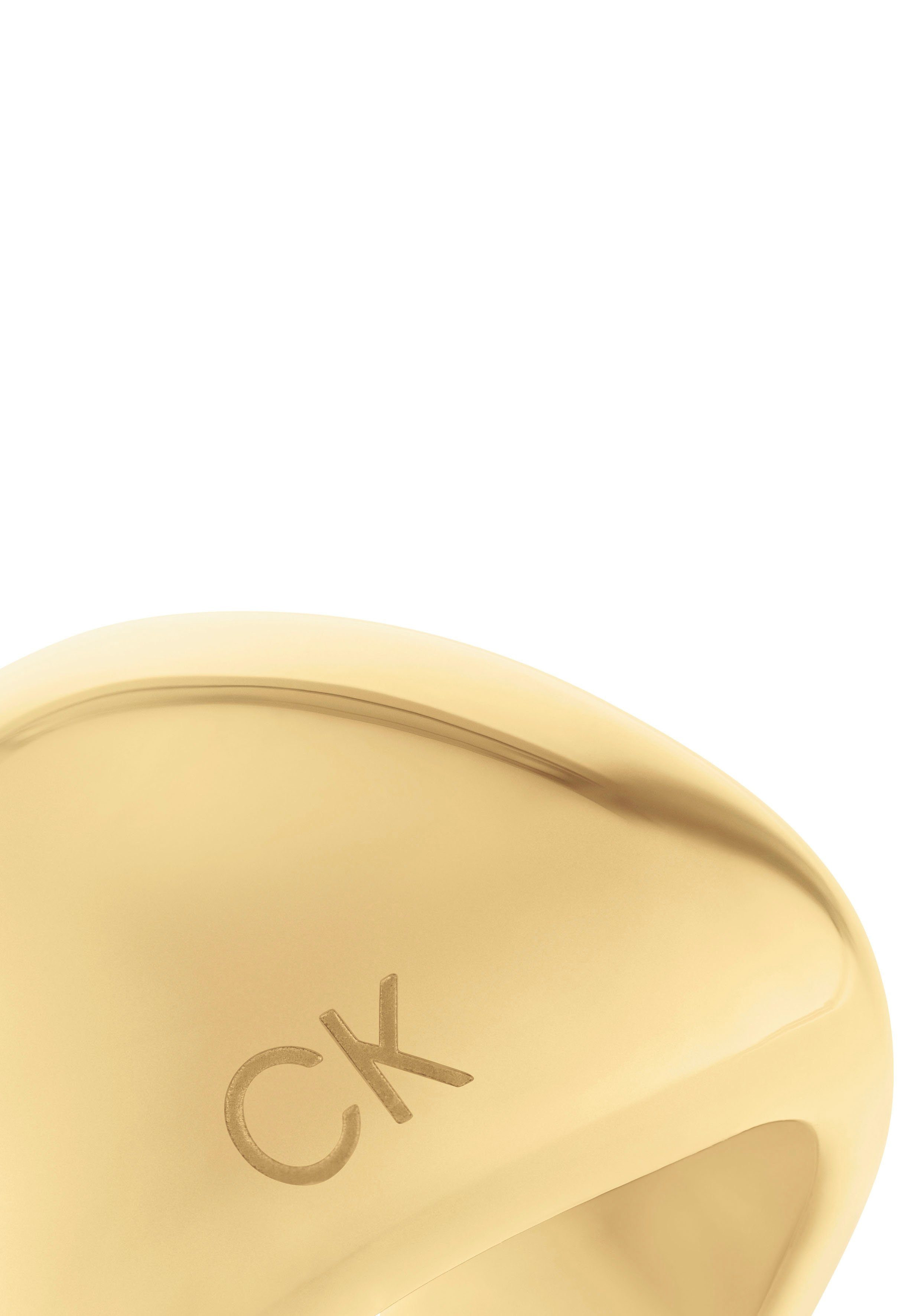 Calvin Klein Ring Sieraden roestvrij staal vinger ring damesring SCULPTURAL
