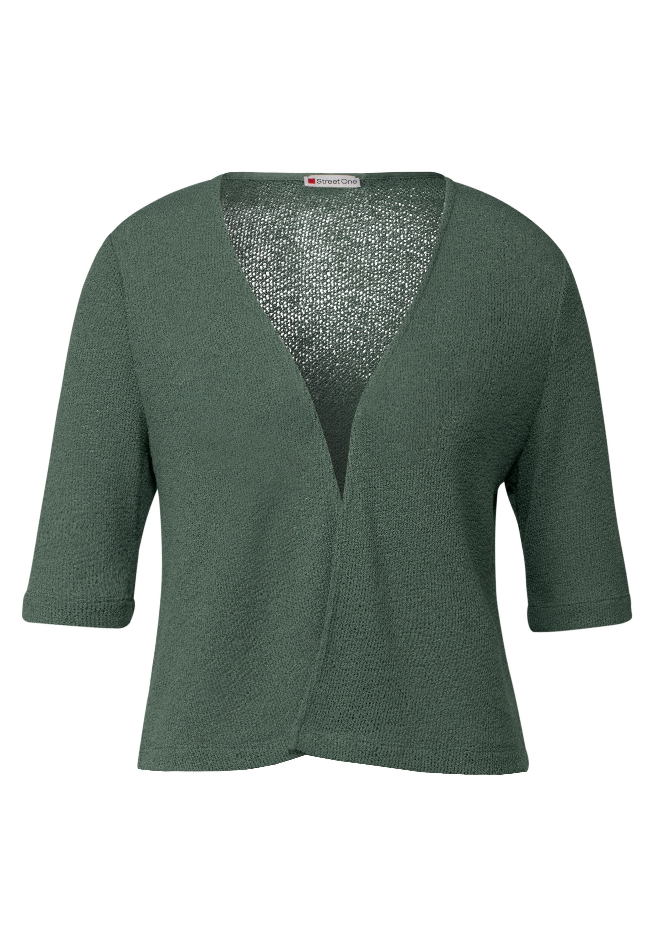 STREET ONE Shirtjasje in brei-look