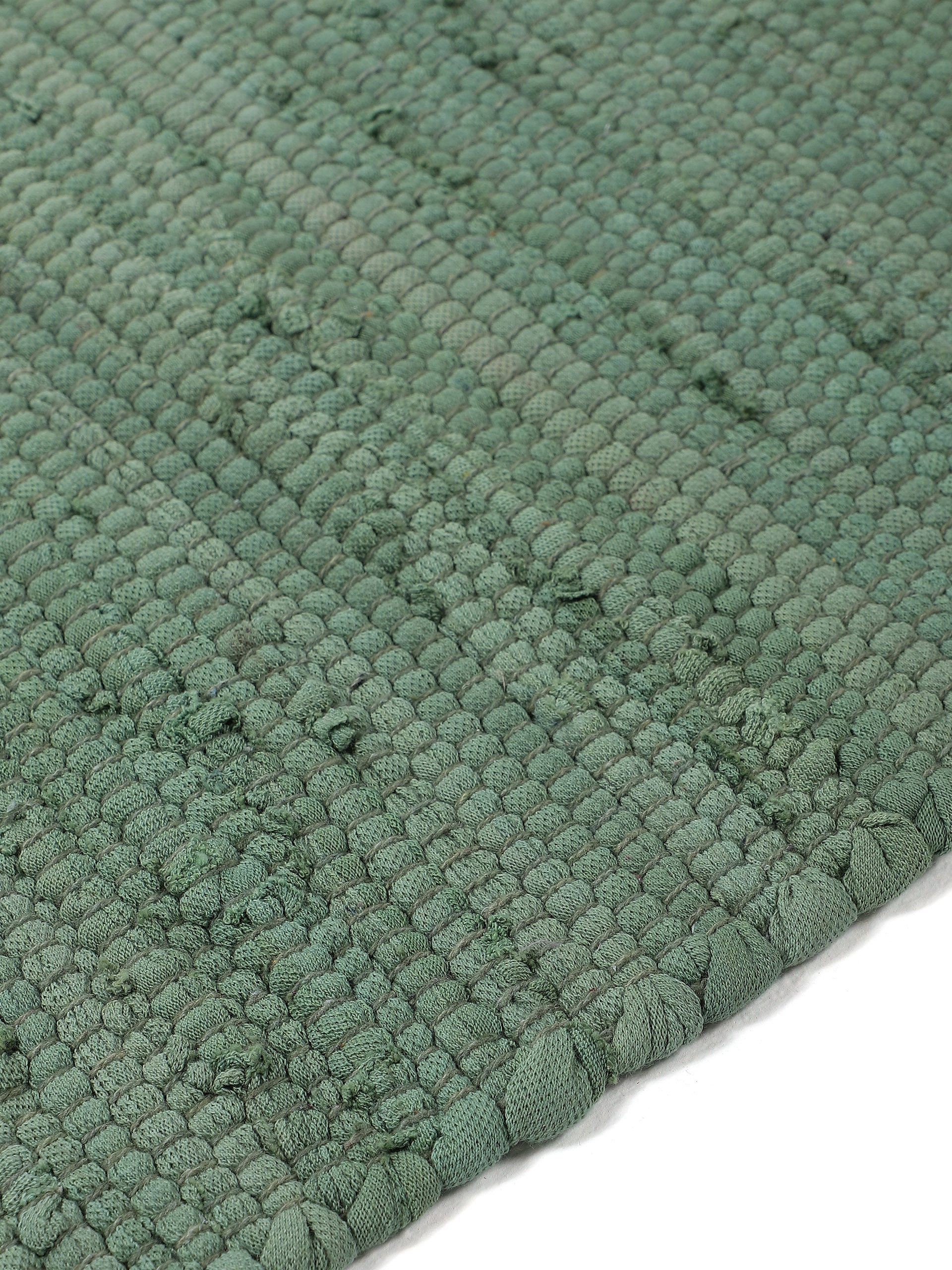 carpetfine Vloerkleed Kelim Chindi uni Tweezijdig te gebruiken kleed, puur katoen, met de hand geweven, unikleuren, met franje