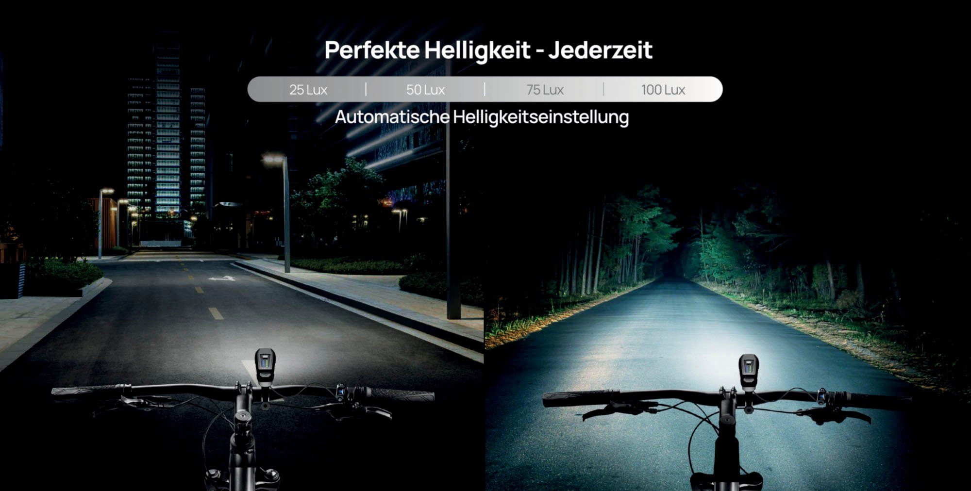 Fischer Fietsverlichting Led-accu-Bel. Set plus 100x130 groot licht + twin stop (set, 2-delig)