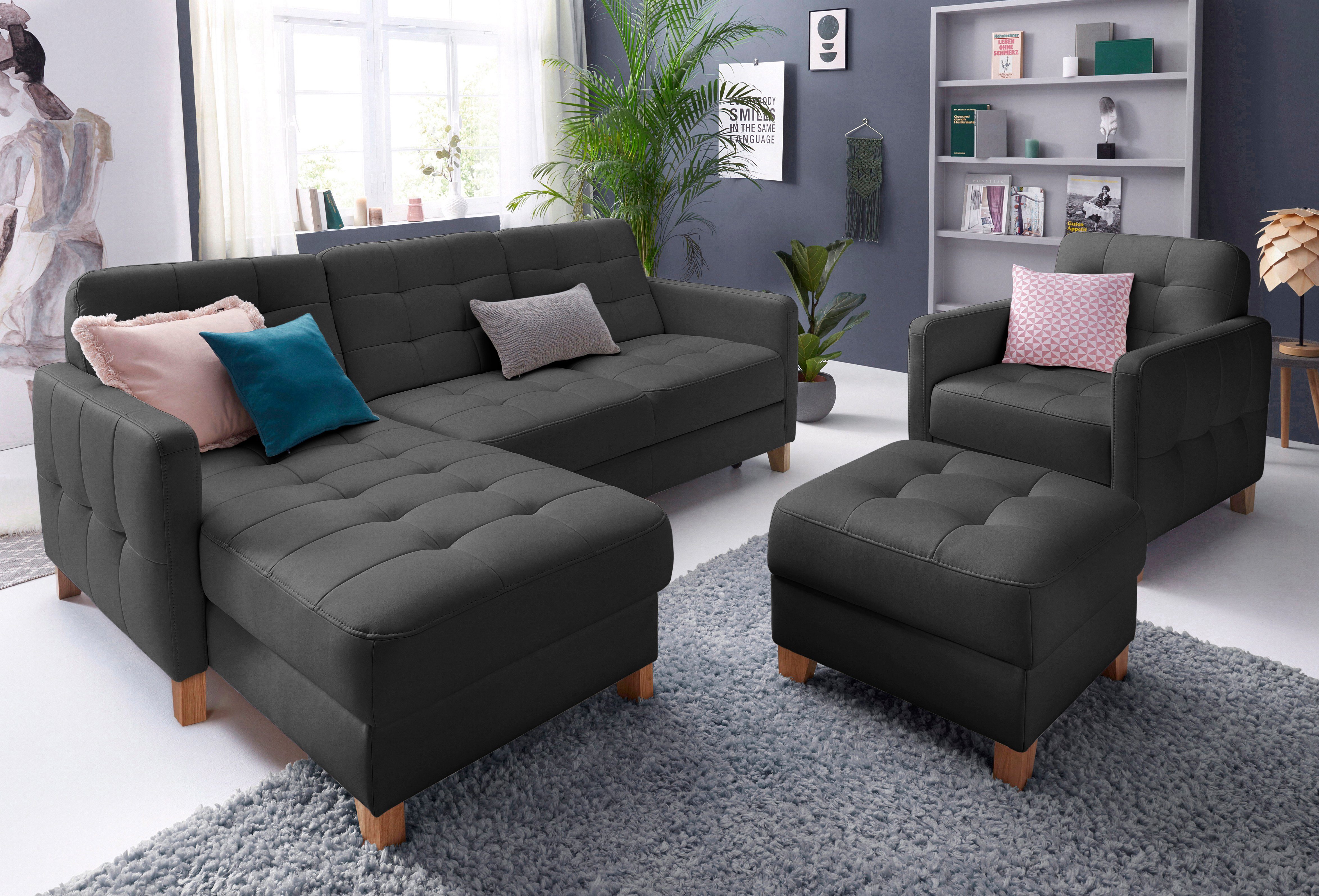 Exxpo - sofa fashion Hoekbank Elio, L-vorm optioneel met slaapfunctie