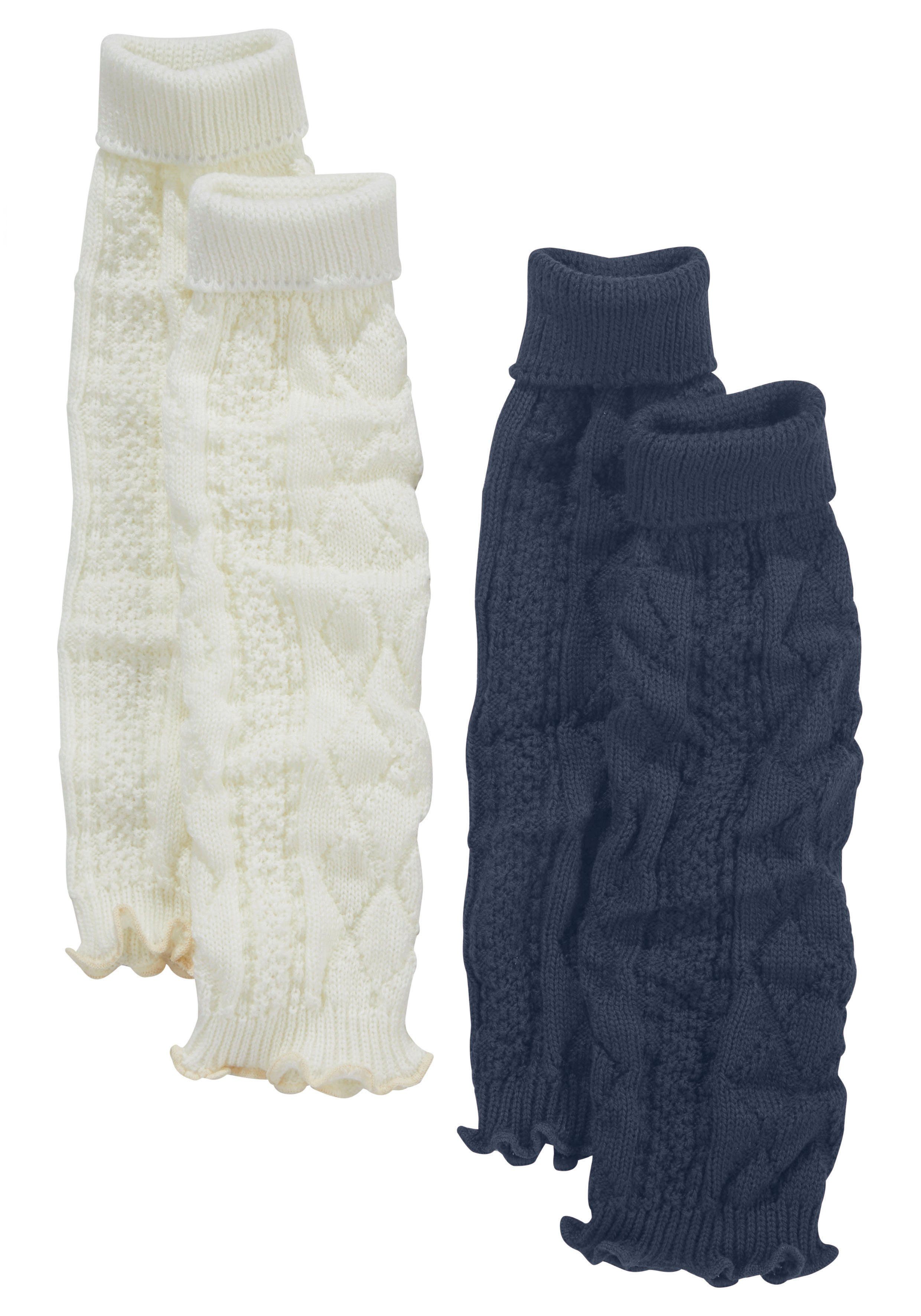 Lavana Slobsokken met kabelmotief (set, 2 paar)