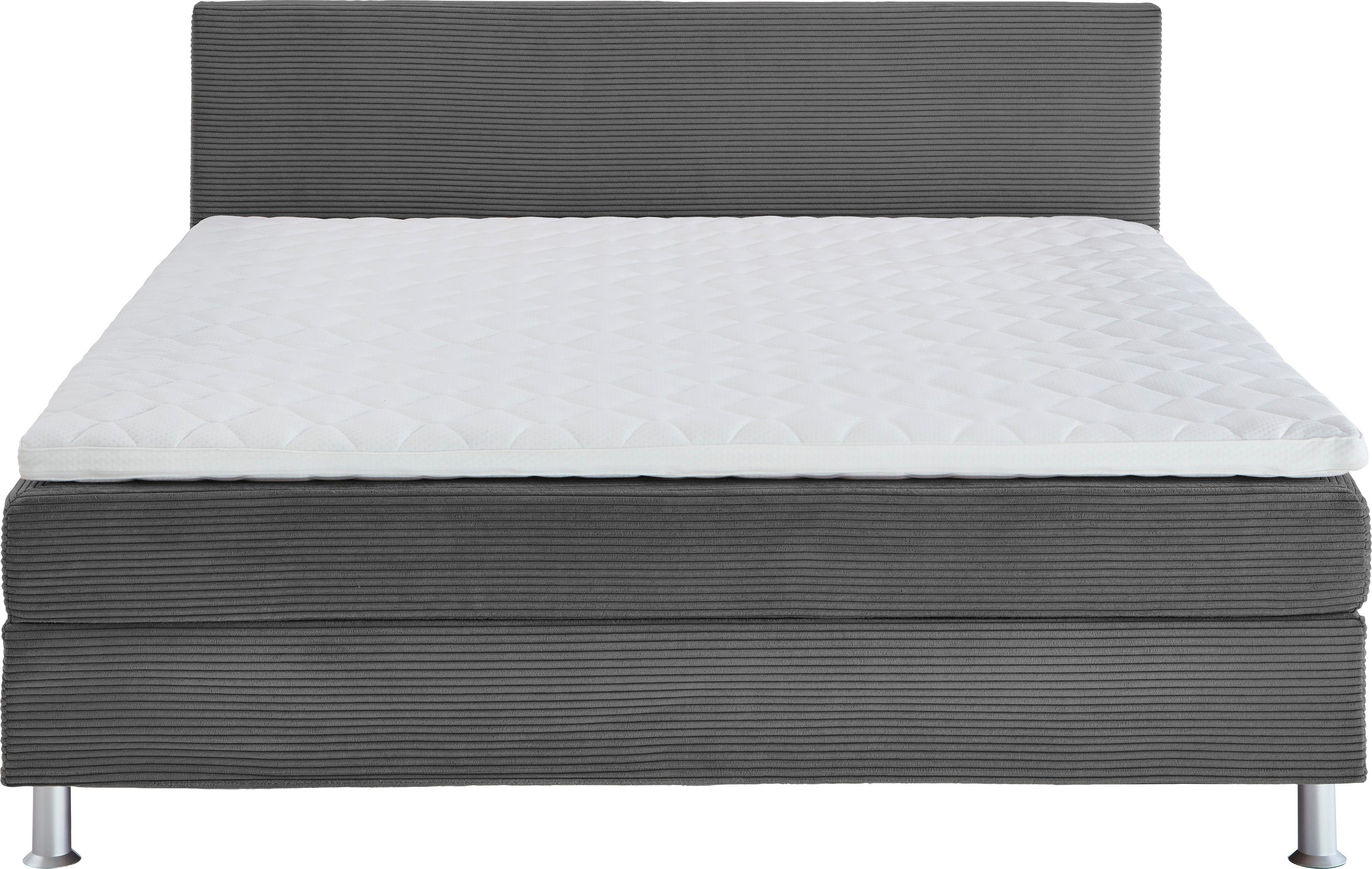 ATLANTIC home collection Boxspring Edison inclusief bonell-binnenveringsmatras en topmatras