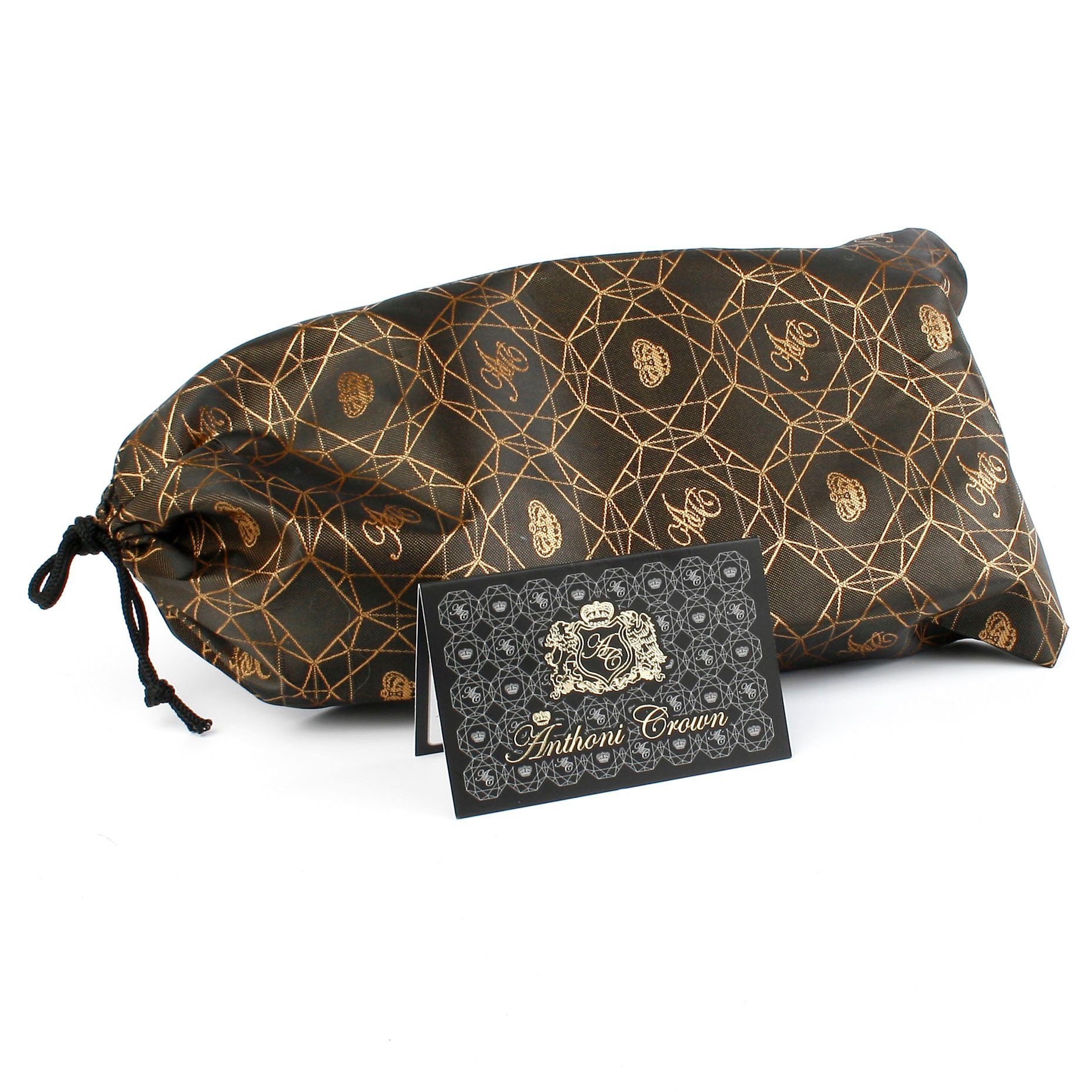 Anthoni Crown Leren riem Elegante leren riem, gesp met spinnenweb