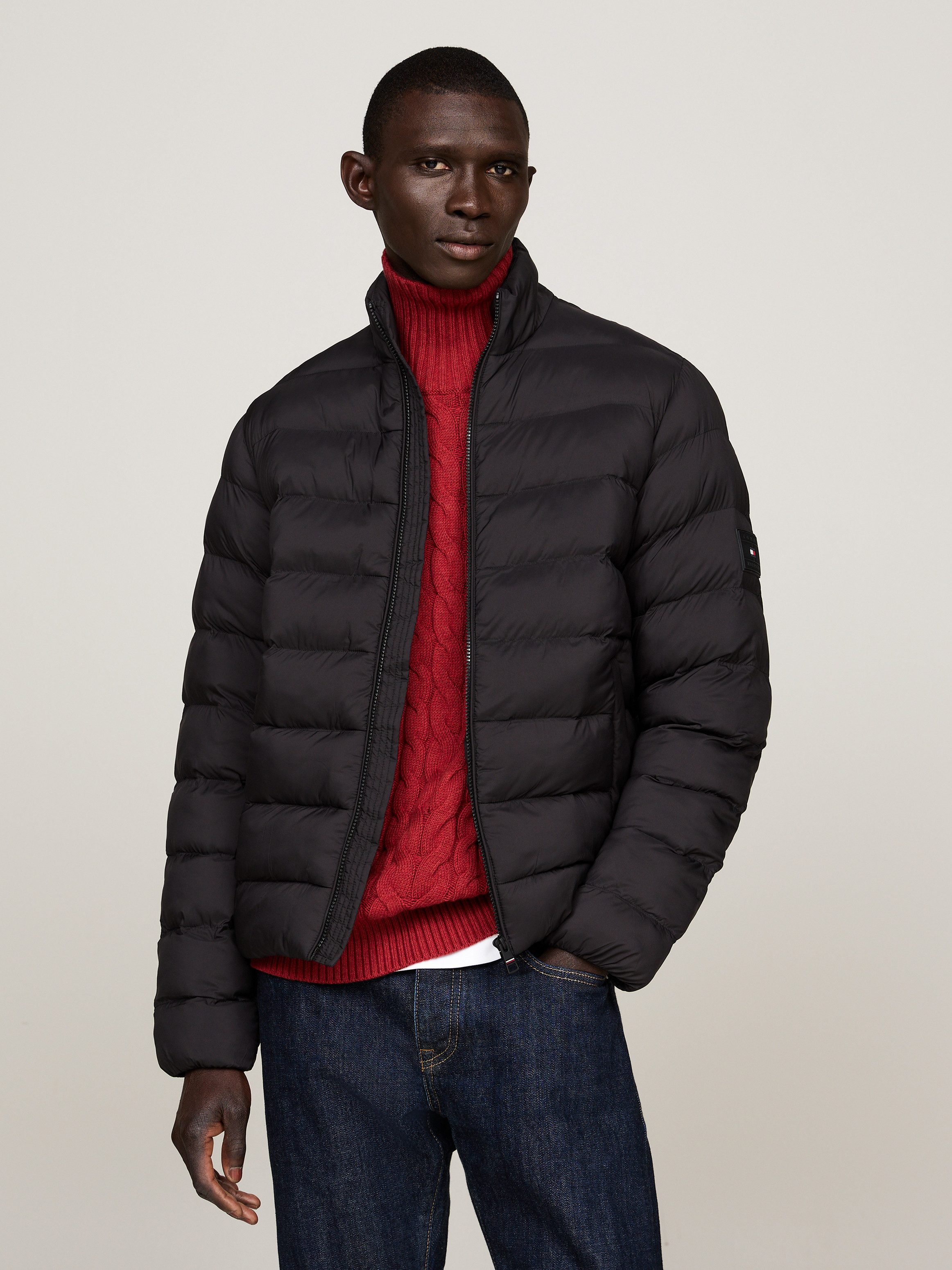 Tommy Hilfiger Gewatteerde jas MID WEIGHT STAND COLLAR JACKET