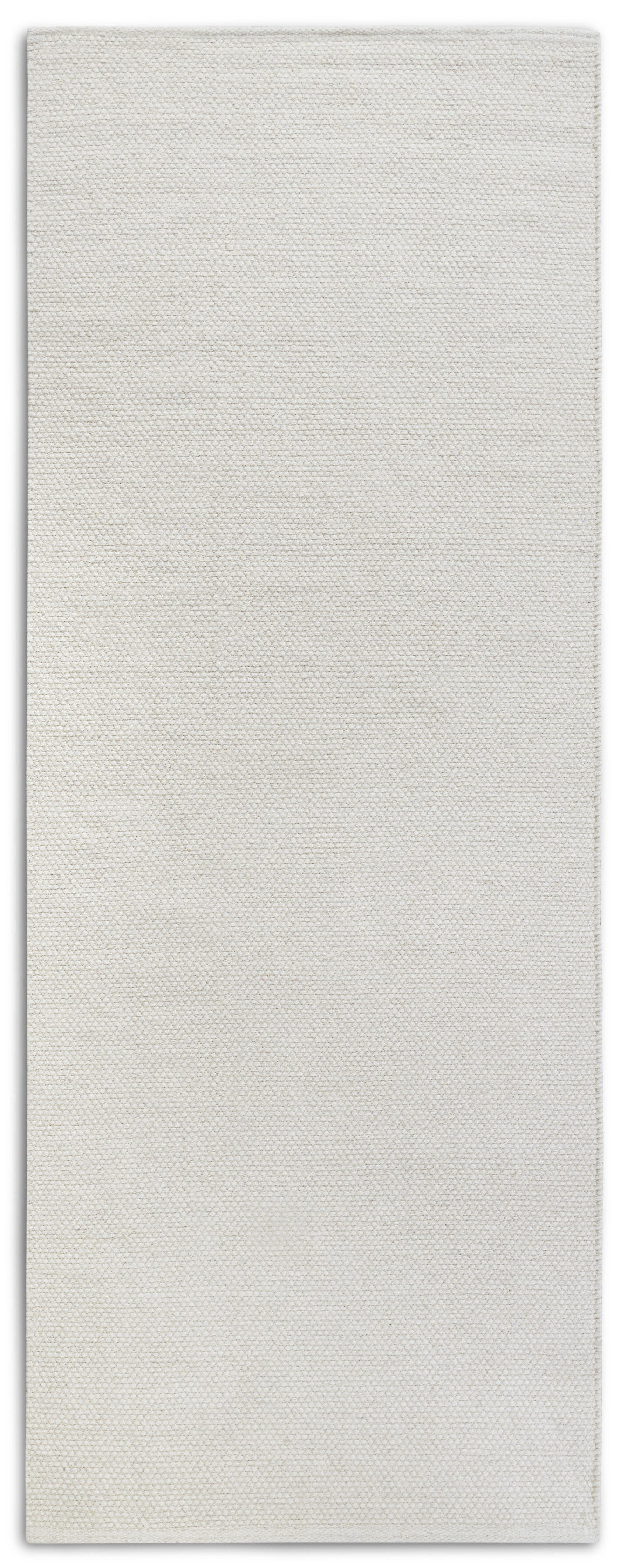 ELLE DECORATION Wollen kleed Pradesh Handgeweven, wol, natuur, loper, woonkamer, slaapkamer, Scandi