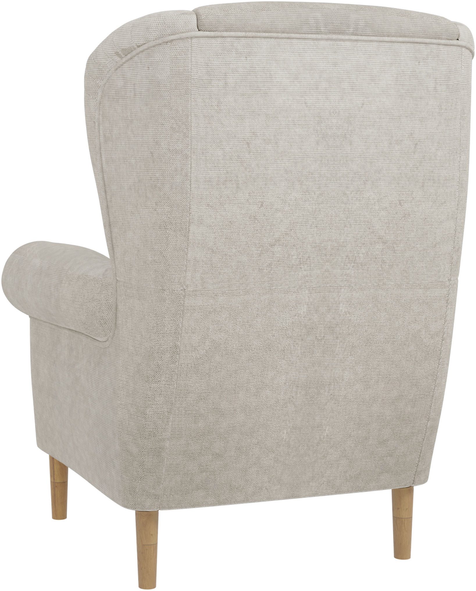 Home affaire Oorfauteuil OSTIANO BxDxH: 80x82x98 cm, fauteuil Uniek stuk, dikke gebogen armleuningen, effen en geruit