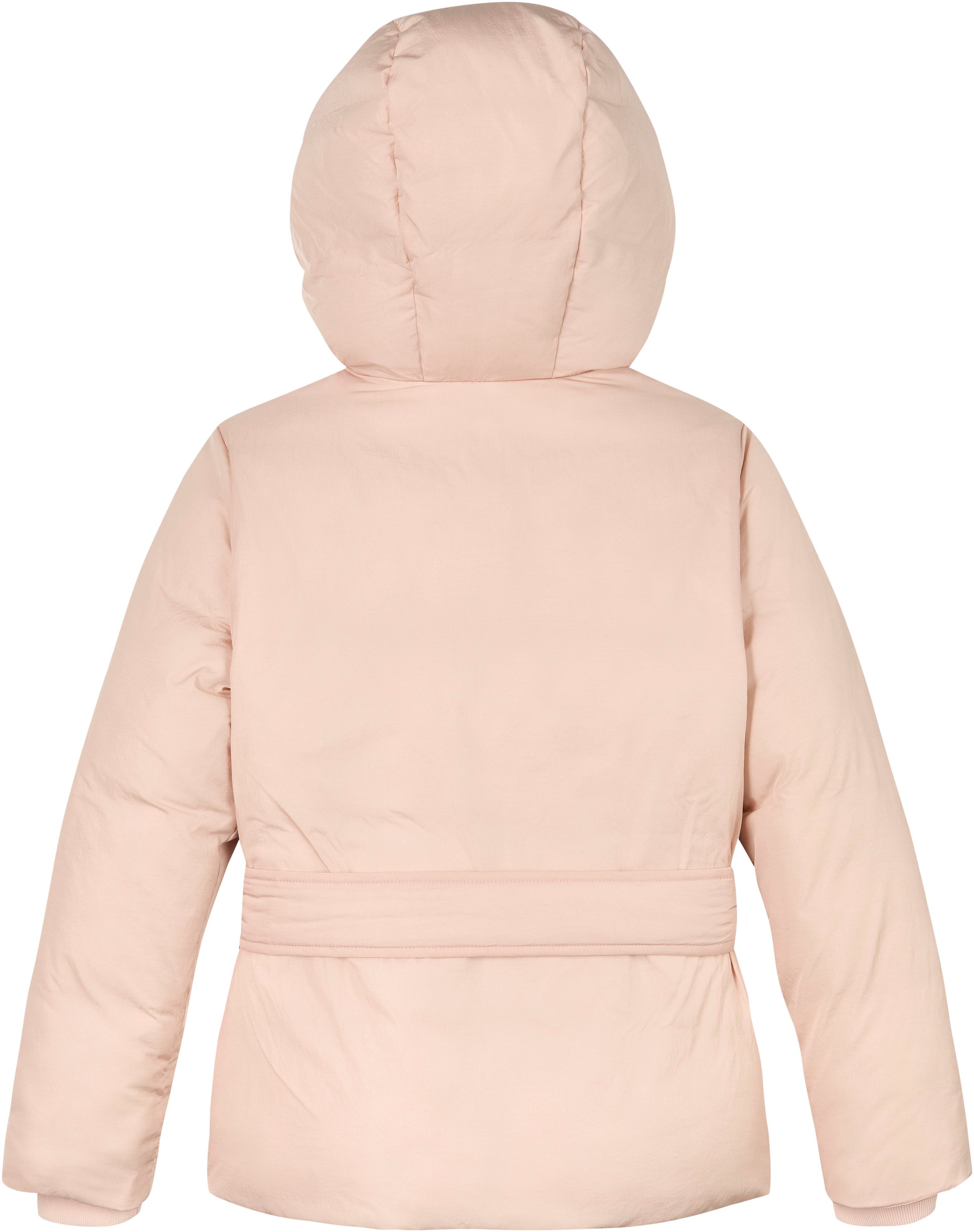 Calvin Klein Outdoorjack Classic Belted Fur Jacket voor kinderen tot 16 jaar en met logo-opdruk