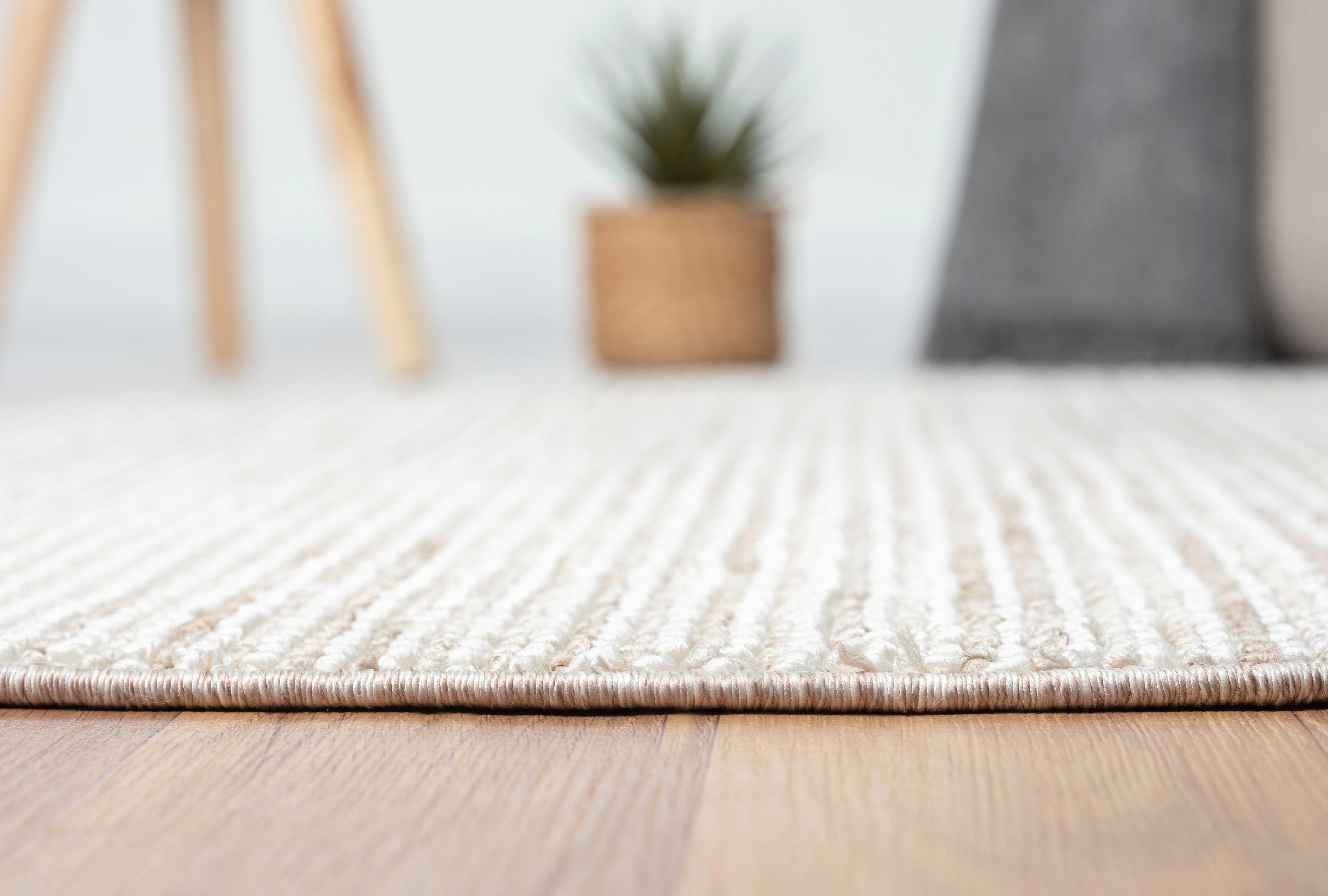 Myflair Möbel & Accessoires Vloerkleed AVA Uni kleuren, gemêleerd, sisal-look, ook verkrijgbaar in rechthoekig