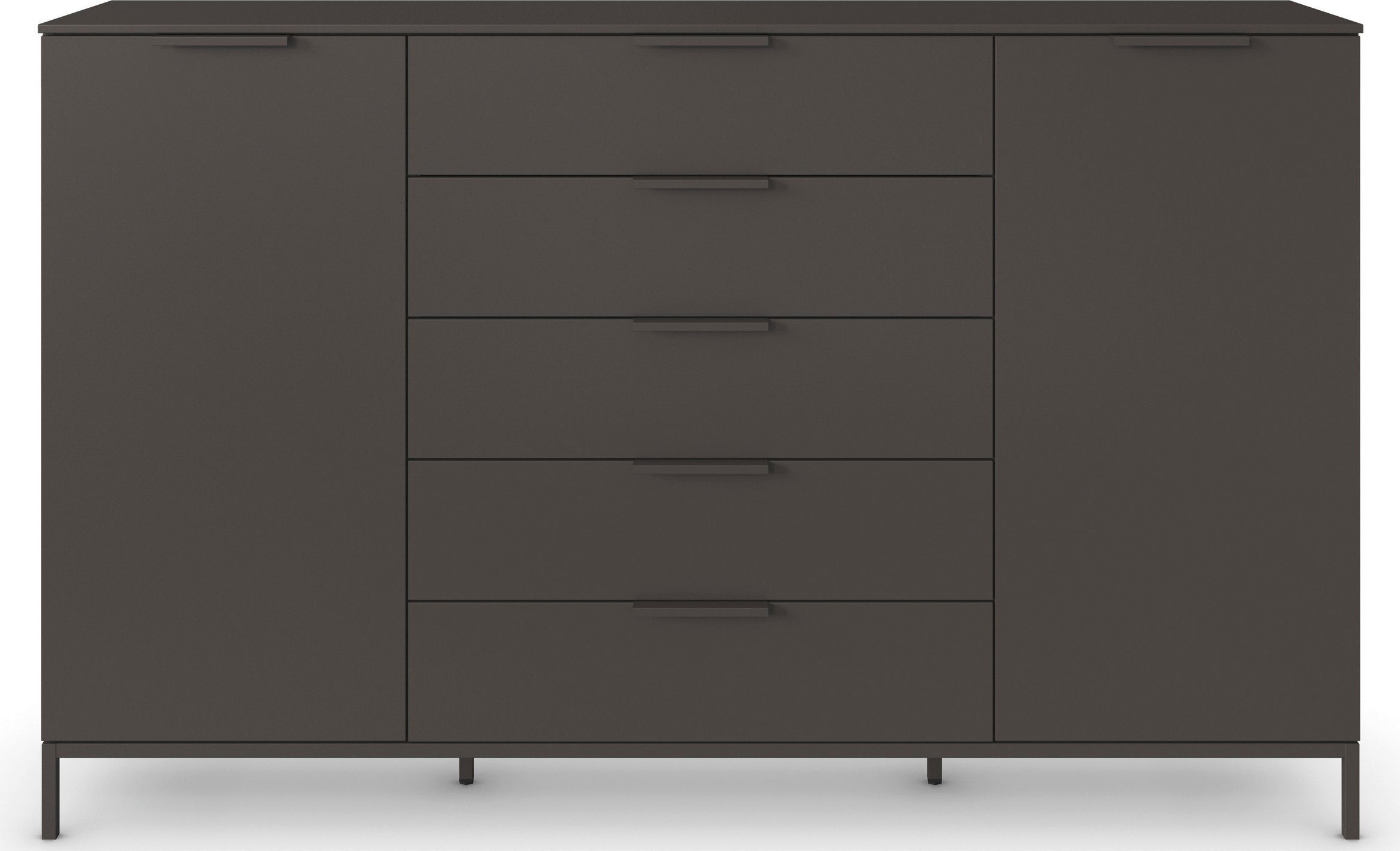 rauch Kast met laden en deuren Flipp 2 deurs met 5 laden en soft-close functie in 2 breedtes