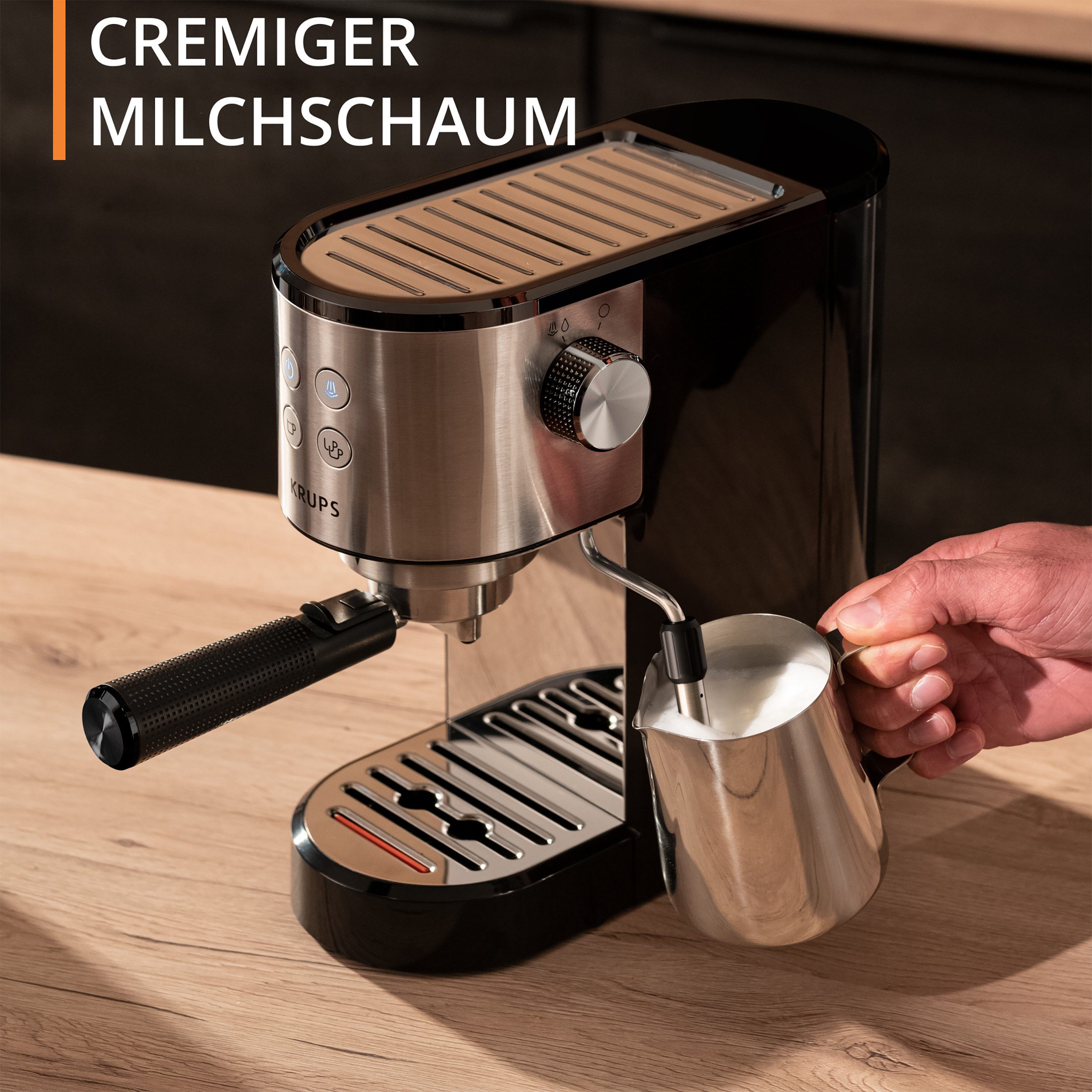 Krups Espressomachine XP4418 Virtuoso Essential, Siebträger
