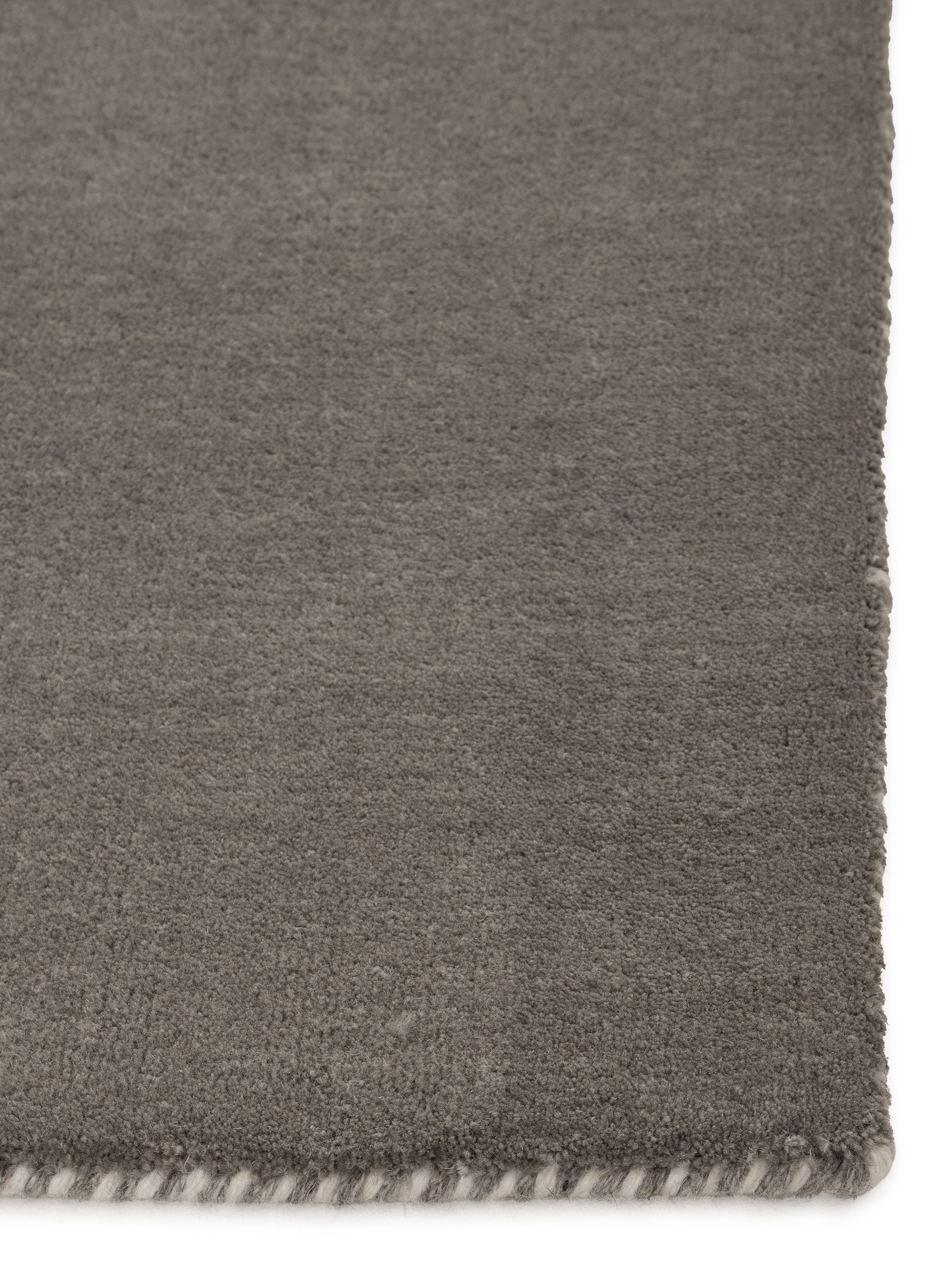 carpetfine Wollen kleed Gabbeh Lola Uni met natuurlijk plantaardig materiaal handgeweven, ook in rond