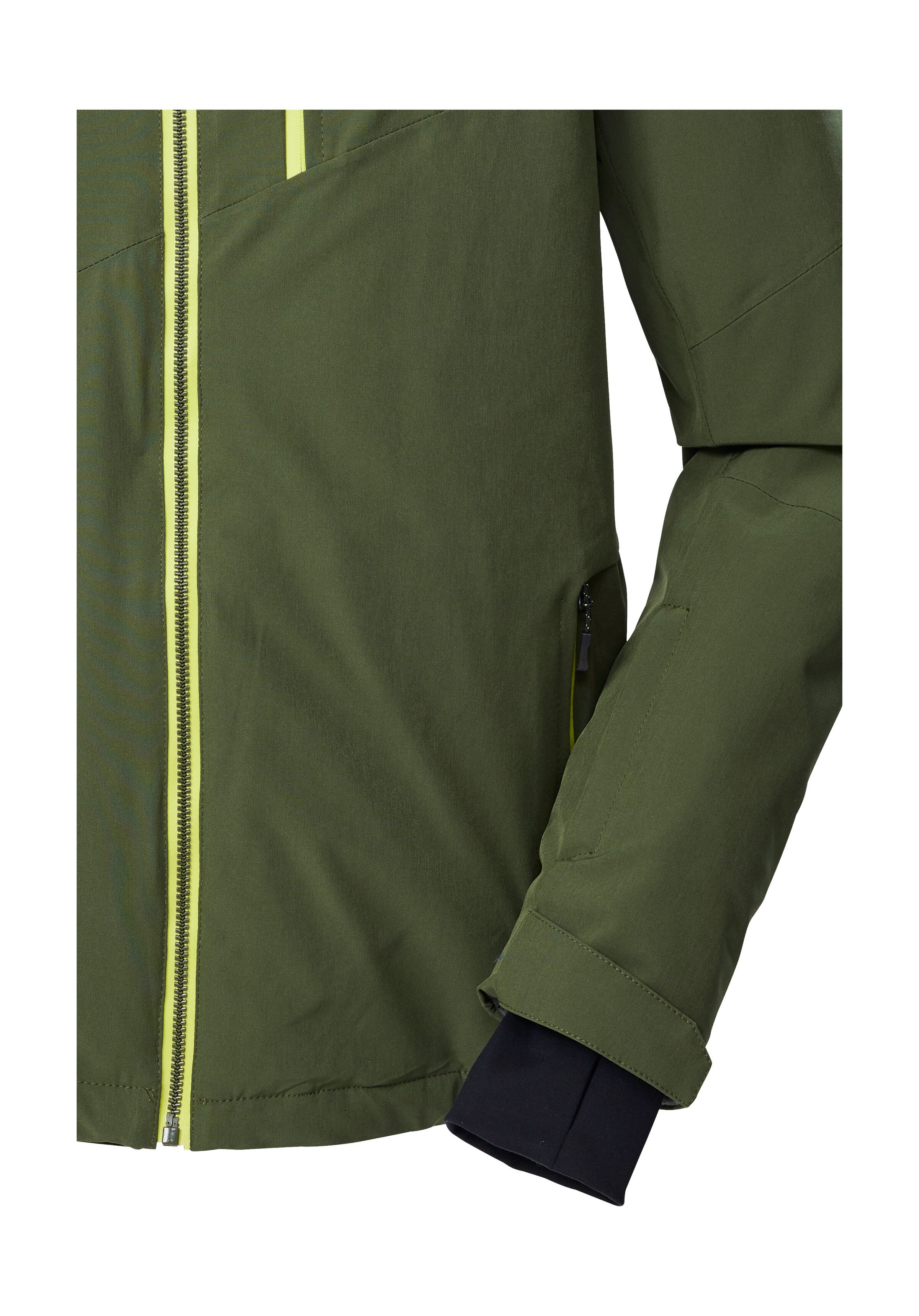 Killtec Ski-jack KSW 24 MN SKI JCKT Ademende, water- u. winddichte functionele jas, afneembare capuchon