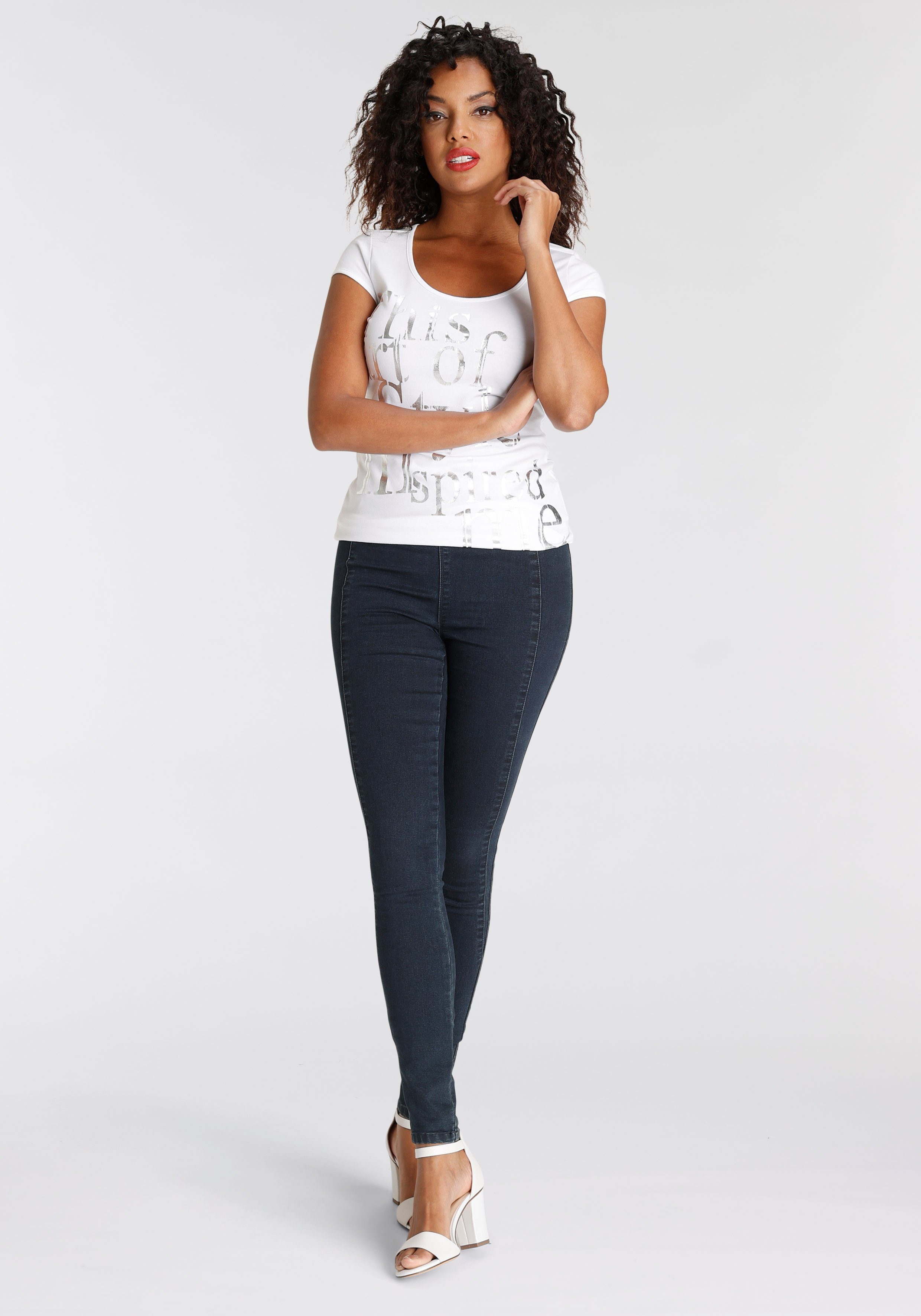Arizona Jeggings extra-strak gesneden pasvorm, hoge taille