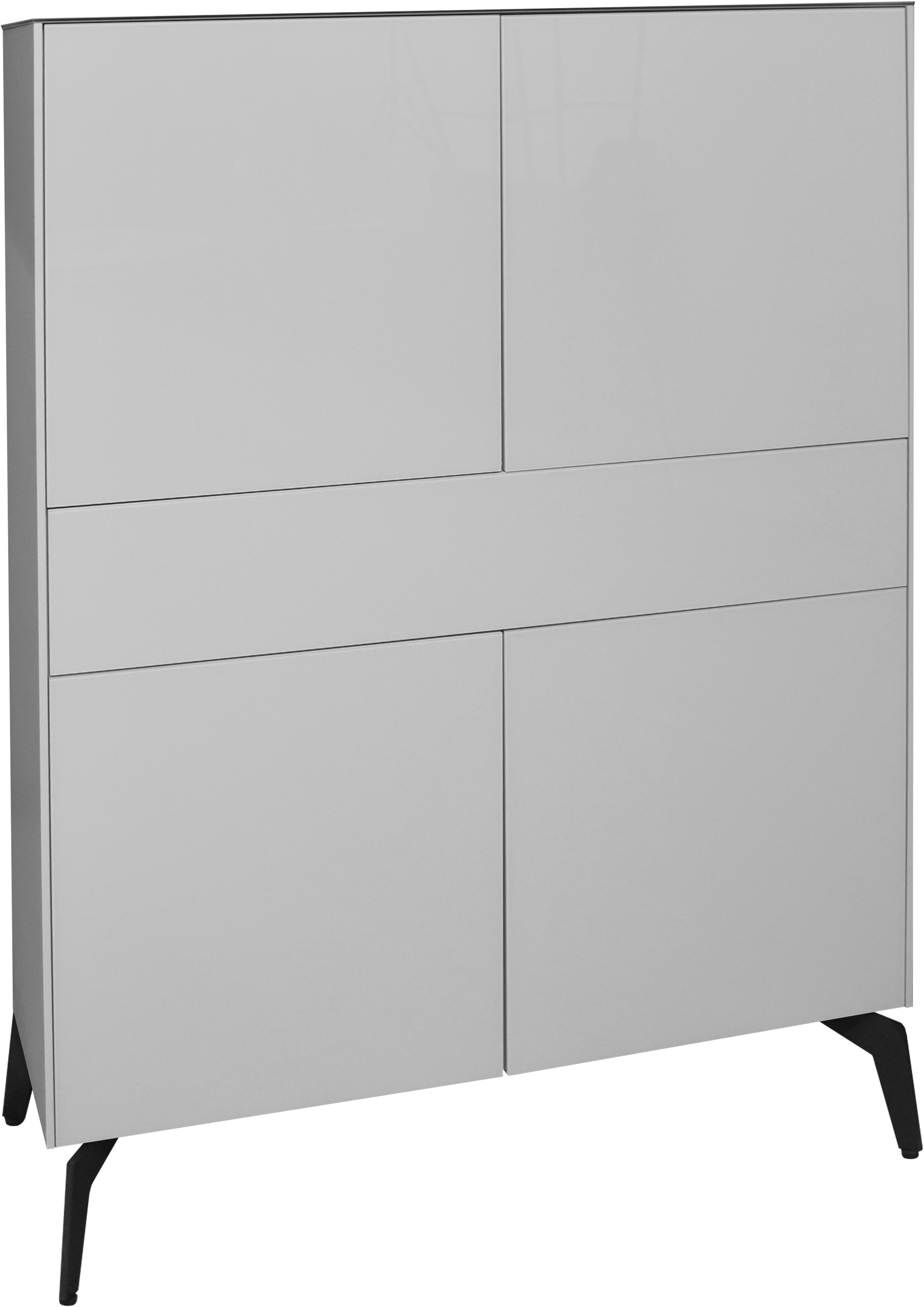 Mäusbacher Highboard Imola BESTSELLER! Mäusbacher highboard, breedte 121 cm, met glazen front en glazen blad highboards grijs
