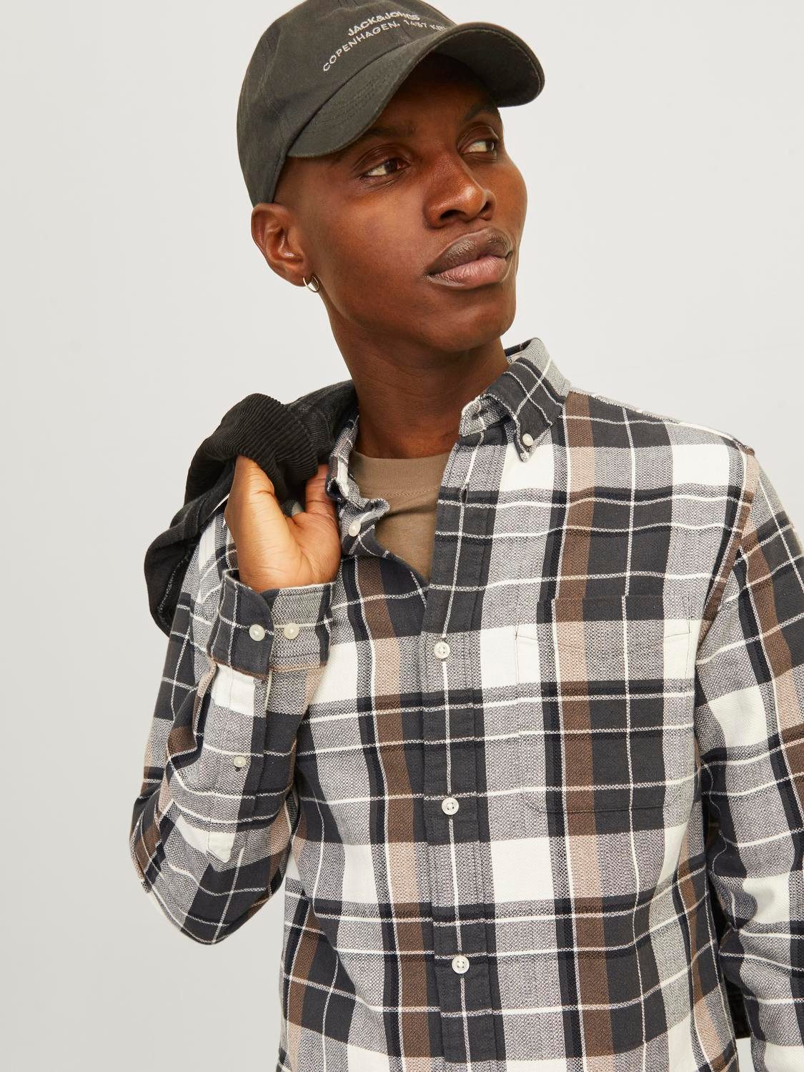 Jack & Jones Overhemd met lange mouwen JPRBLUBROOK CHECK STRUCTURE L S SHIRT SN