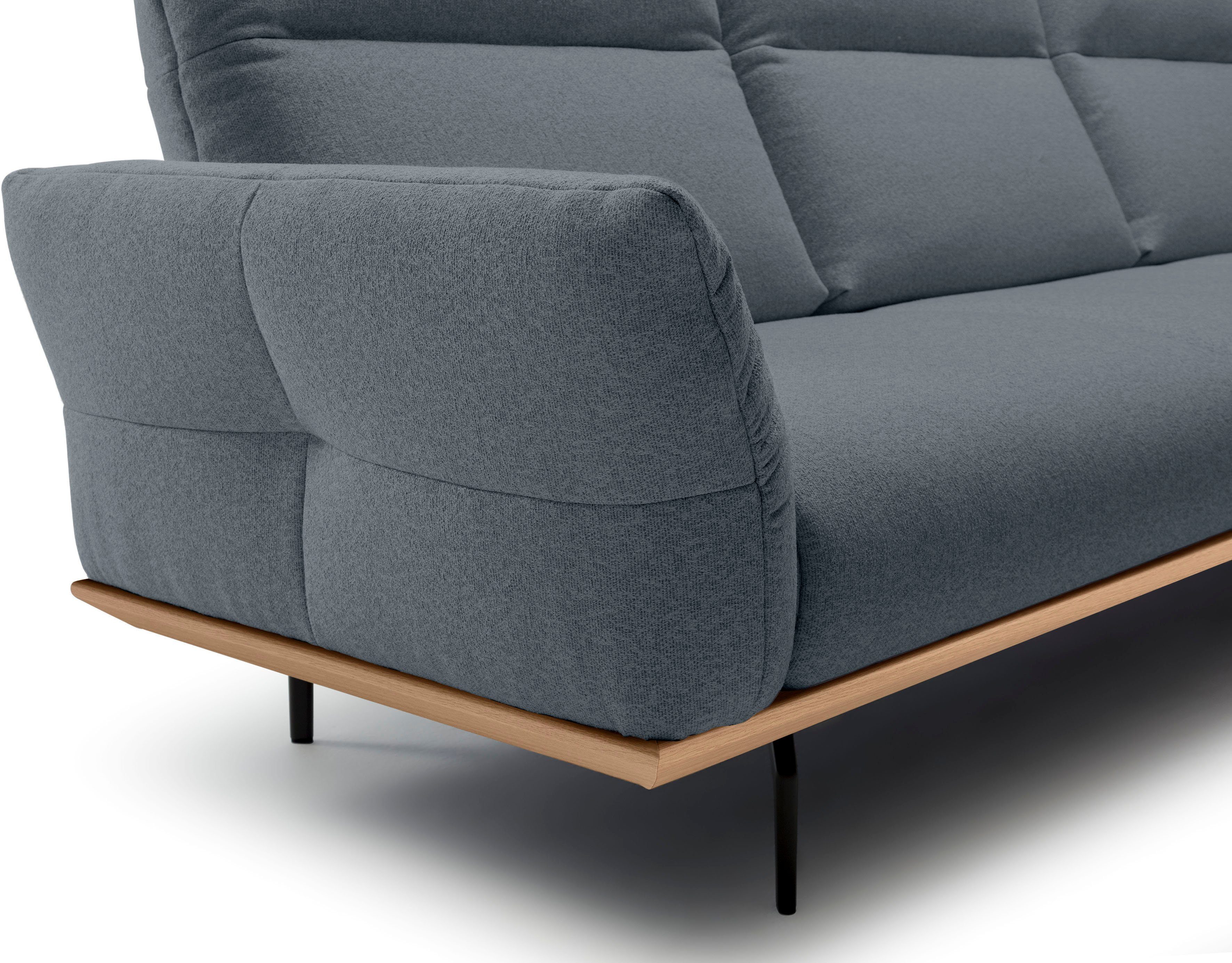Creation BY ROLF BENZ Hoekbank CR.460 Sokkel in eiken, onderstel in umbra grijs, breedte 318 cm